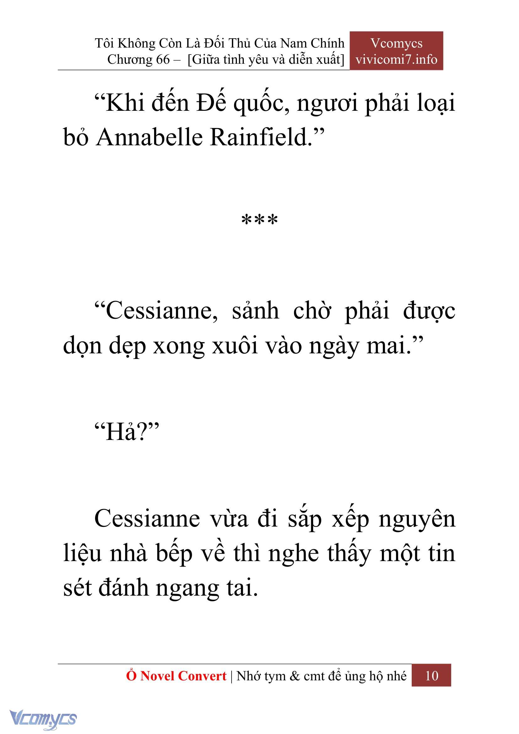 [Novel] Tôi Không Còn Là Đối Thủ Của Nam Chính Chap 66 - Next Chap 67