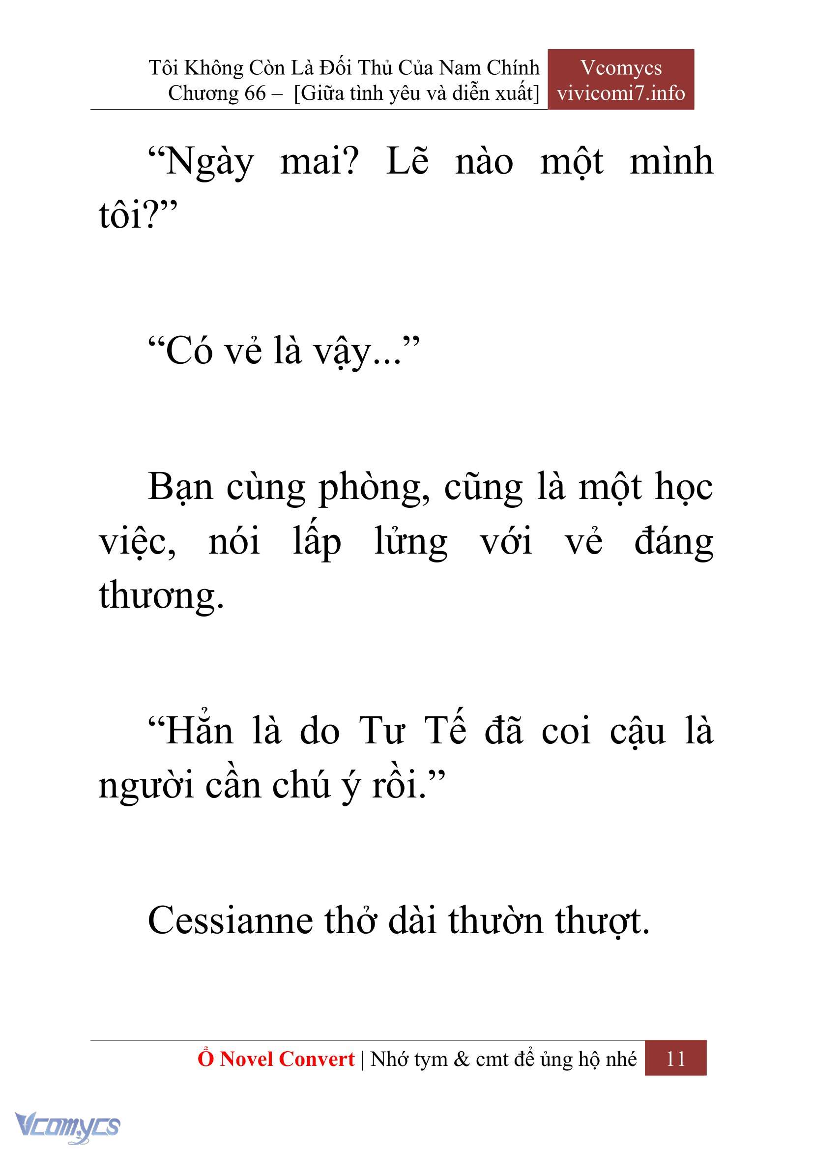 [Novel] Tôi Không Còn Là Đối Thủ Của Nam Chính Chap 66 - Next Chap 67