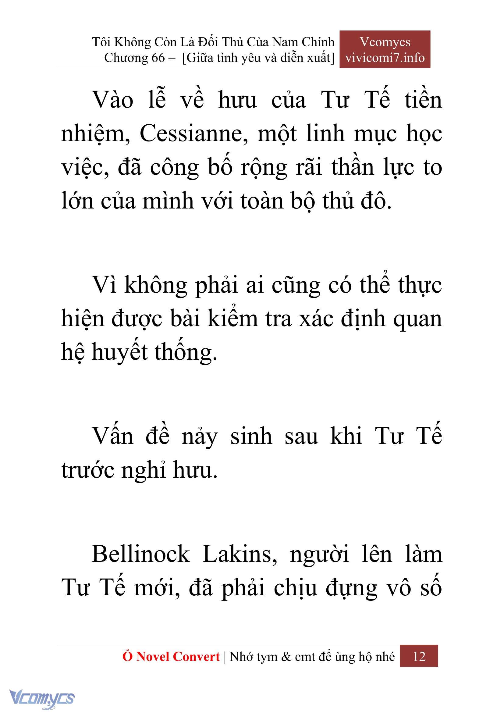 [Novel] Tôi Không Còn Là Đối Thủ Của Nam Chính Chap 66 - Next Chap 67