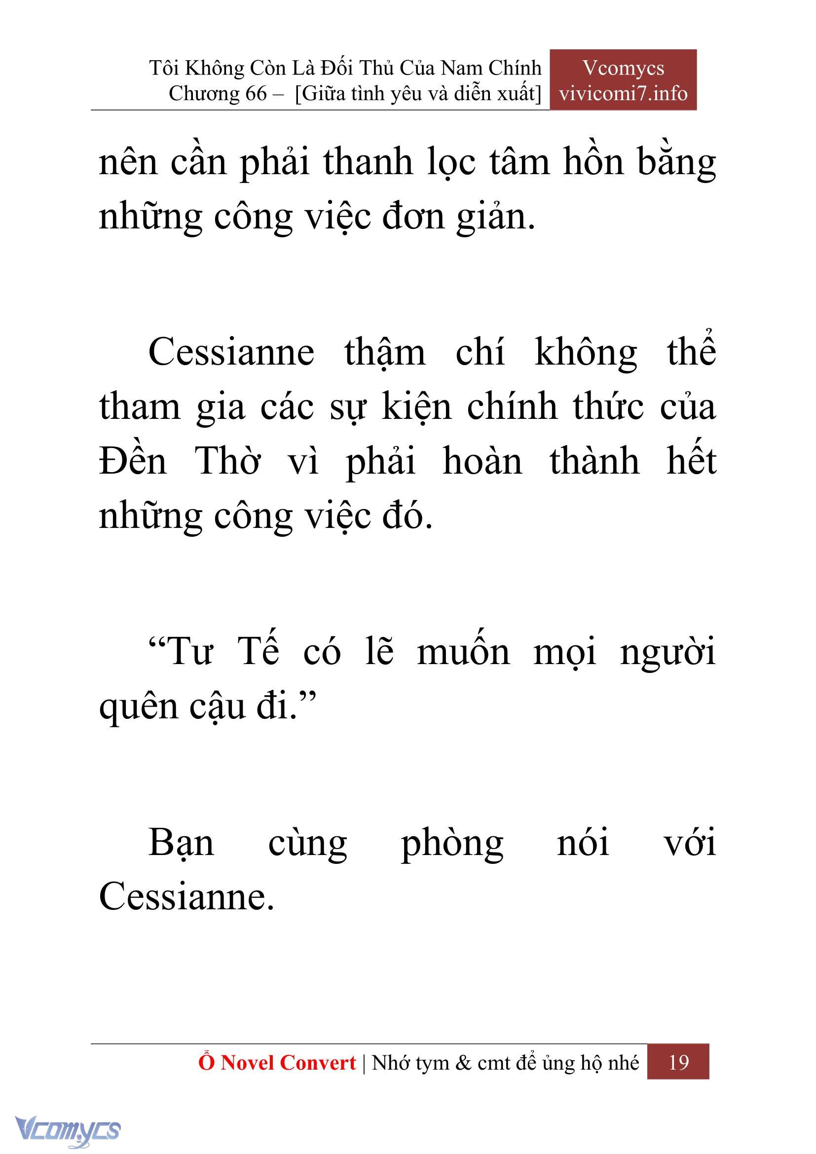 [Novel] Tôi Không Còn Là Đối Thủ Của Nam Chính Chap 66 - Next Chap 67