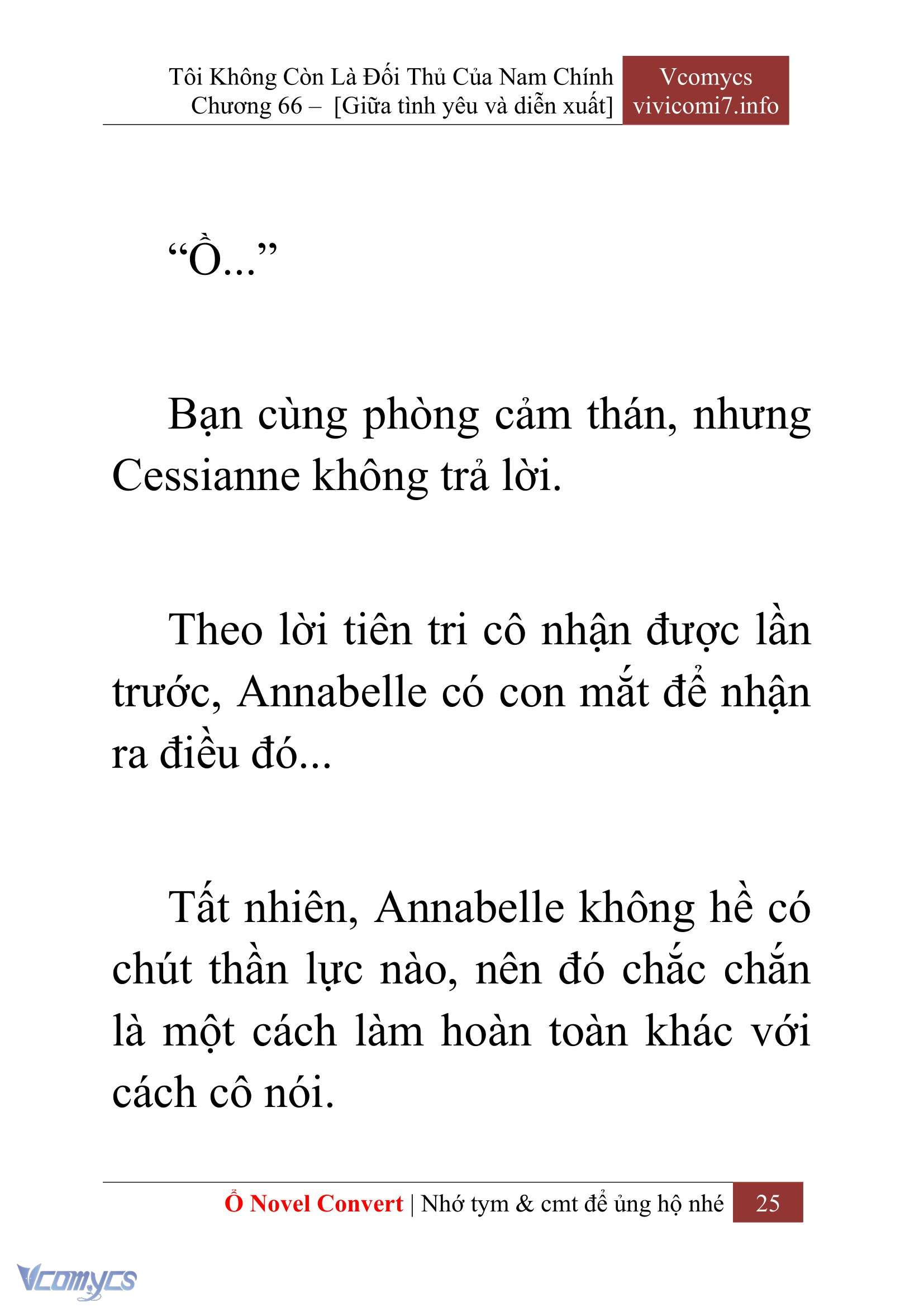 [Novel] Tôi Không Còn Là Đối Thủ Của Nam Chính Chap 66 - Next Chap 67