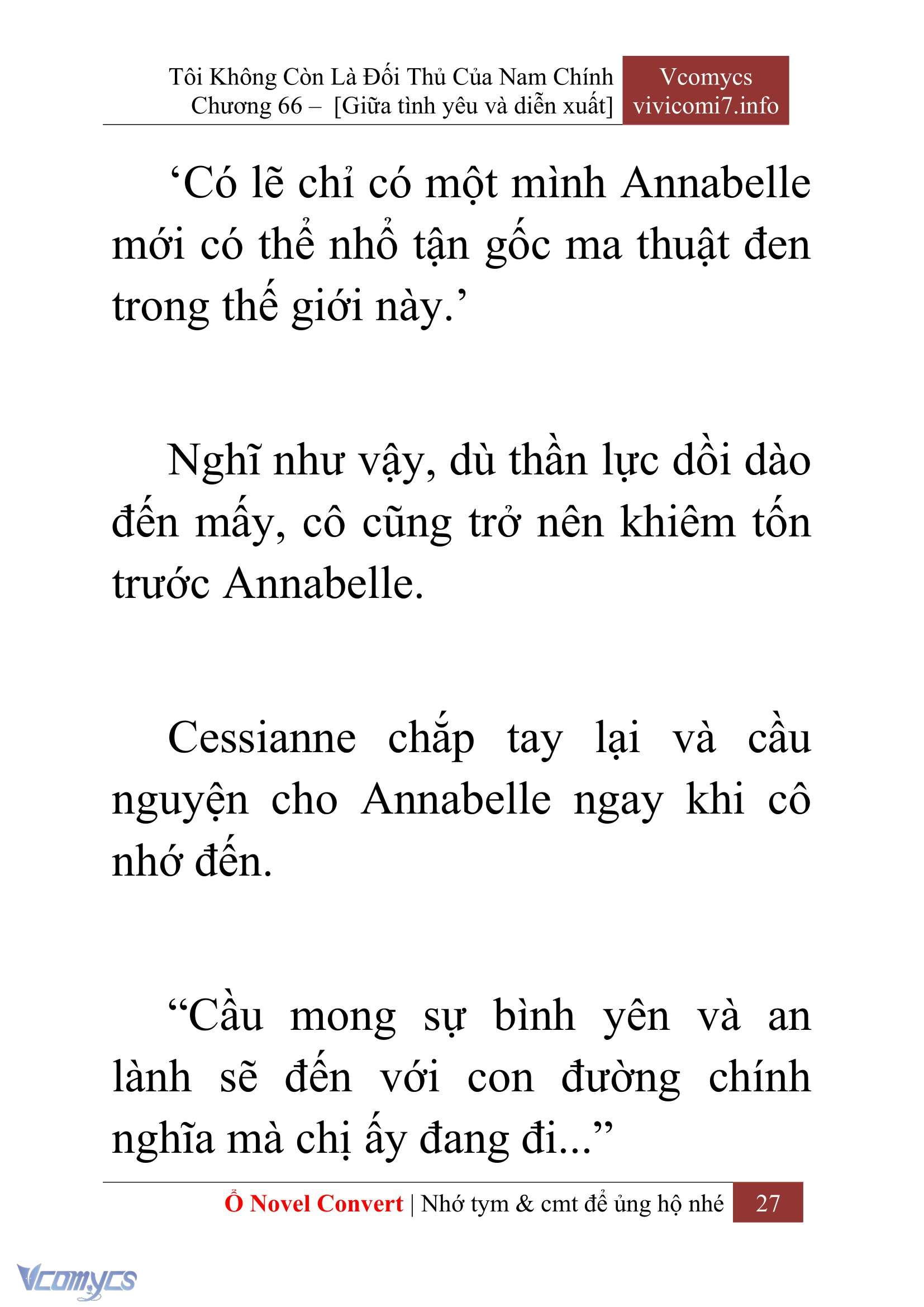[Novel] Tôi Không Còn Là Đối Thủ Của Nam Chính Chap 66 - Next Chap 67
