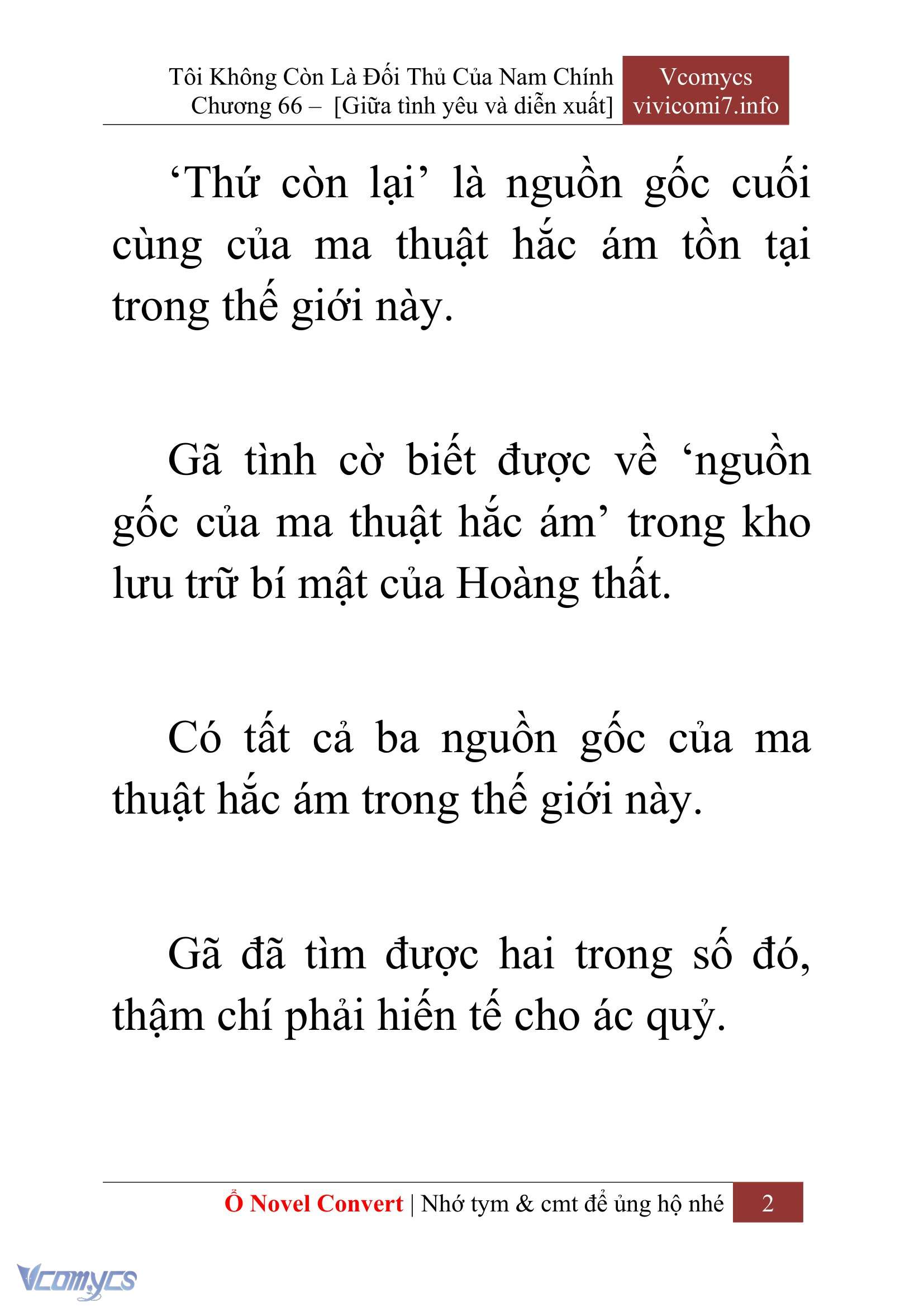 [Novel] Tôi Không Còn Là Đối Thủ Của Nam Chính Chap 66 - Next Chap 67