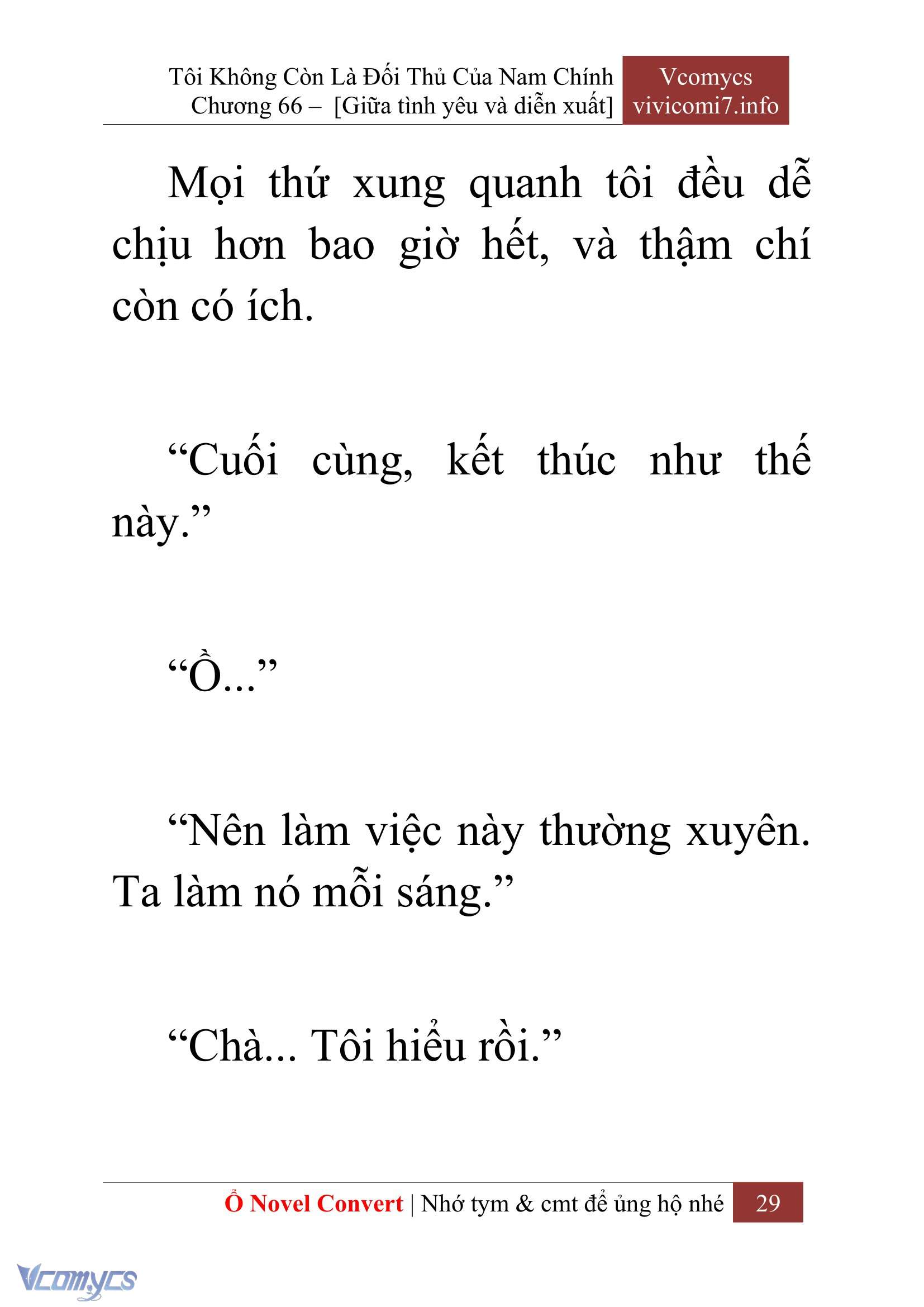 [Novel] Tôi Không Còn Là Đối Thủ Của Nam Chính Chap 66 - Next Chap 67
