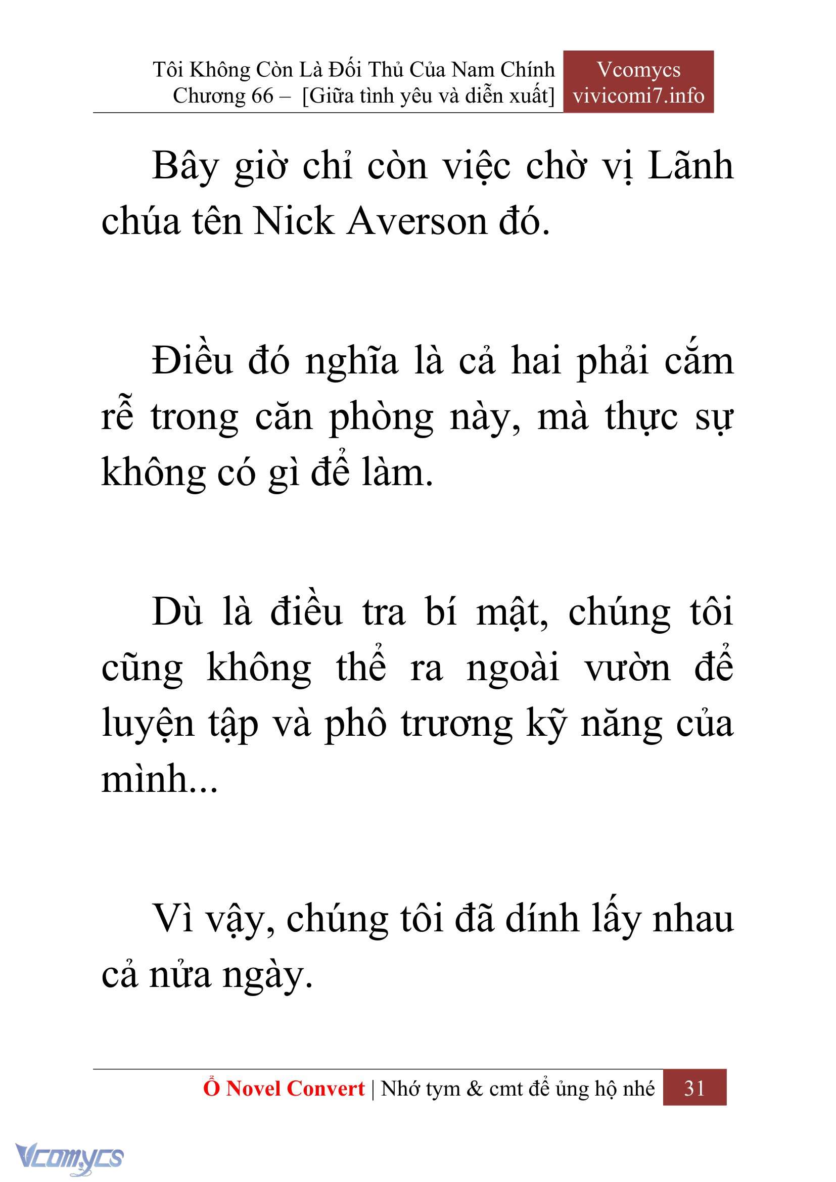 [Novel] Tôi Không Còn Là Đối Thủ Của Nam Chính Chap 66 - Next Chap 67