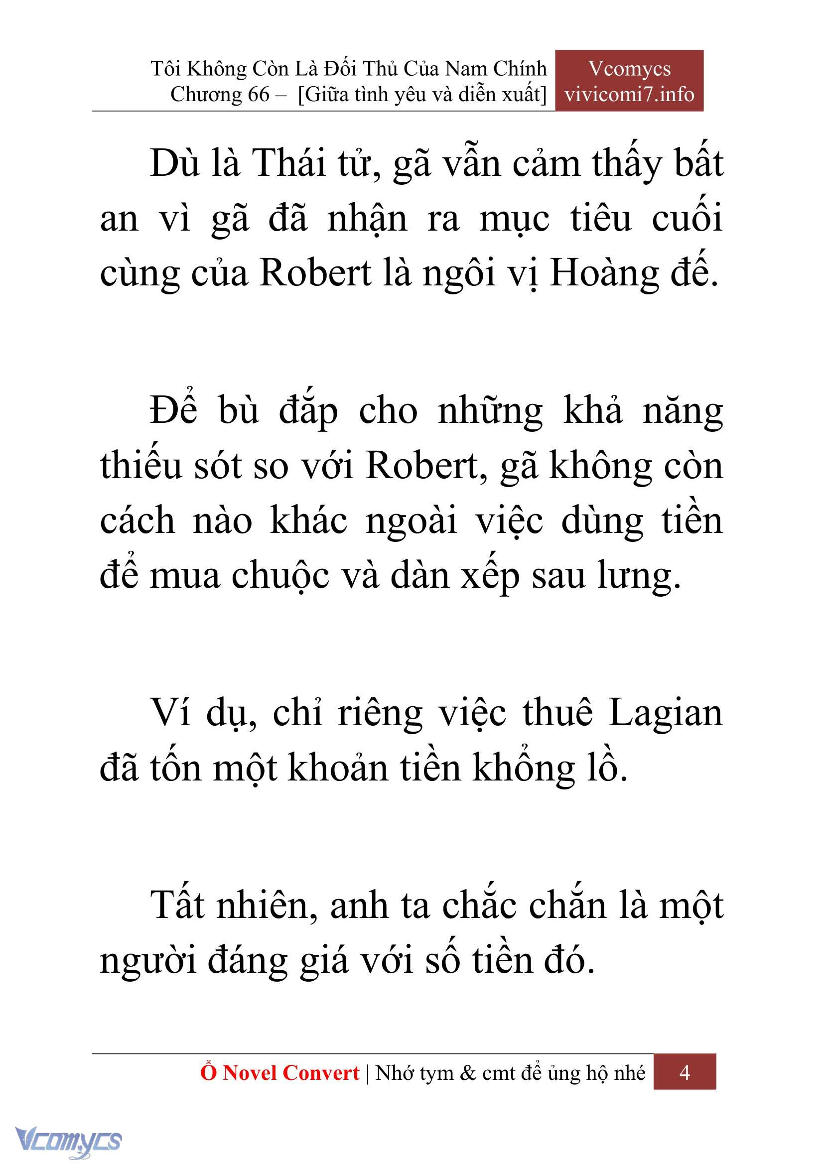 [Novel] Tôi Không Còn Là Đối Thủ Của Nam Chính Chap 66 - Next Chap 67