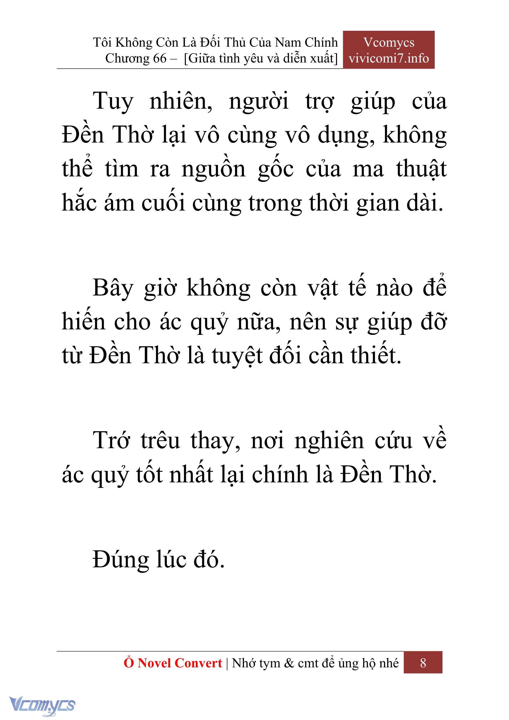 [Novel] Tôi Không Còn Là Đối Thủ Của Nam Chính Chap 66 - Next Chap 67