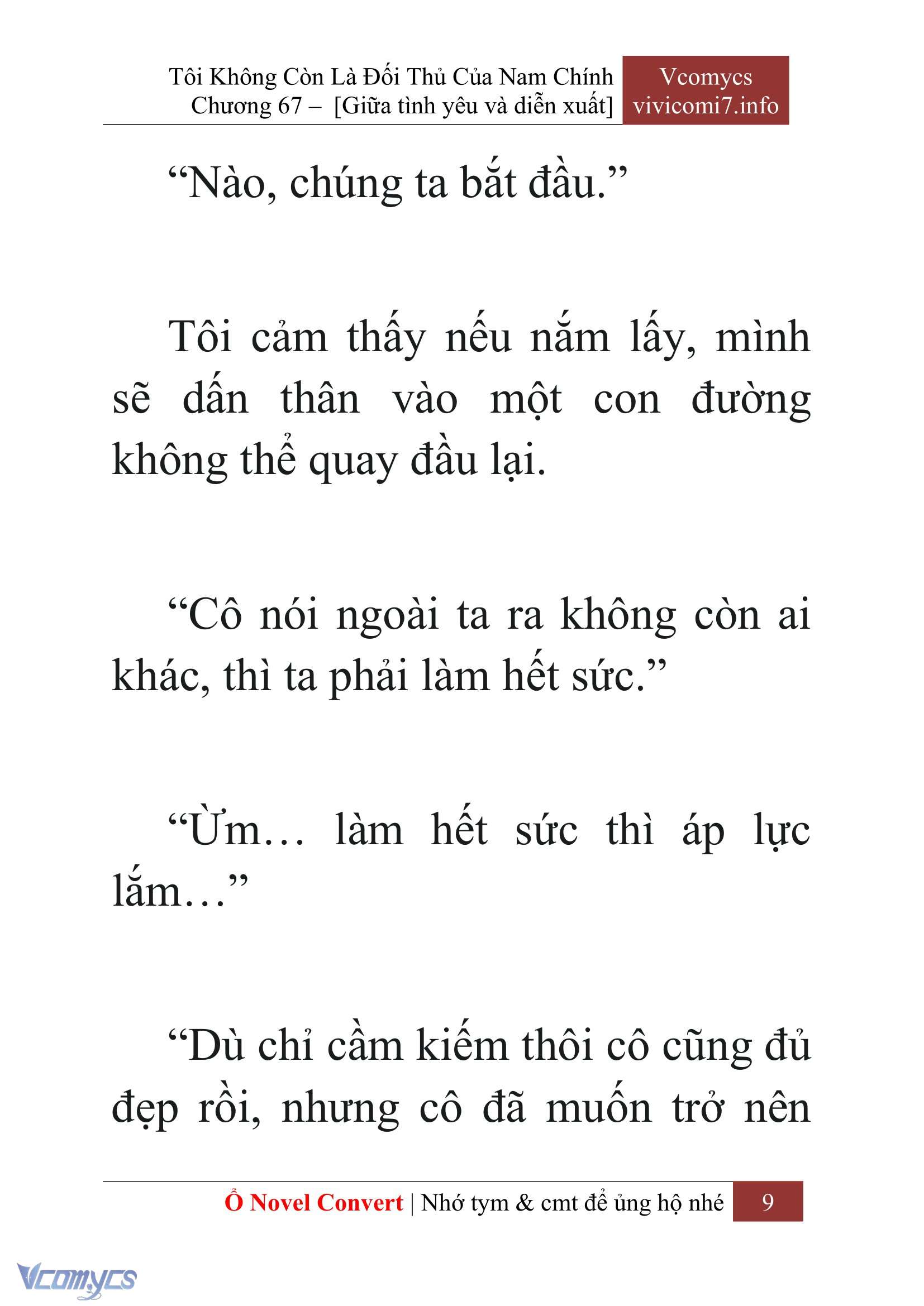 [Novel] Tôi Không Còn Là Đối Thủ Của Nam Chính Chap 67 - Next Chap 68