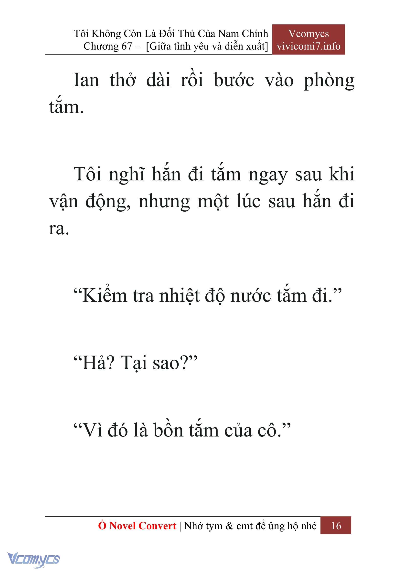 [Novel] Tôi Không Còn Là Đối Thủ Của Nam Chính Chap 67 - Next Chap 68