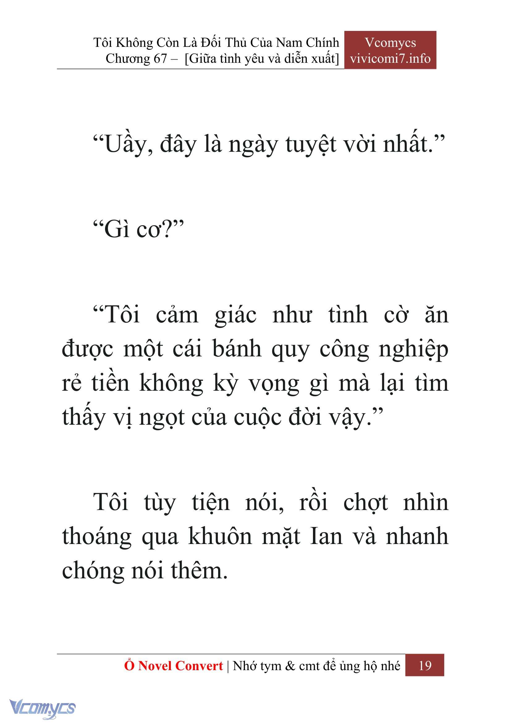 [Novel] Tôi Không Còn Là Đối Thủ Của Nam Chính Chap 67 - Next Chap 68