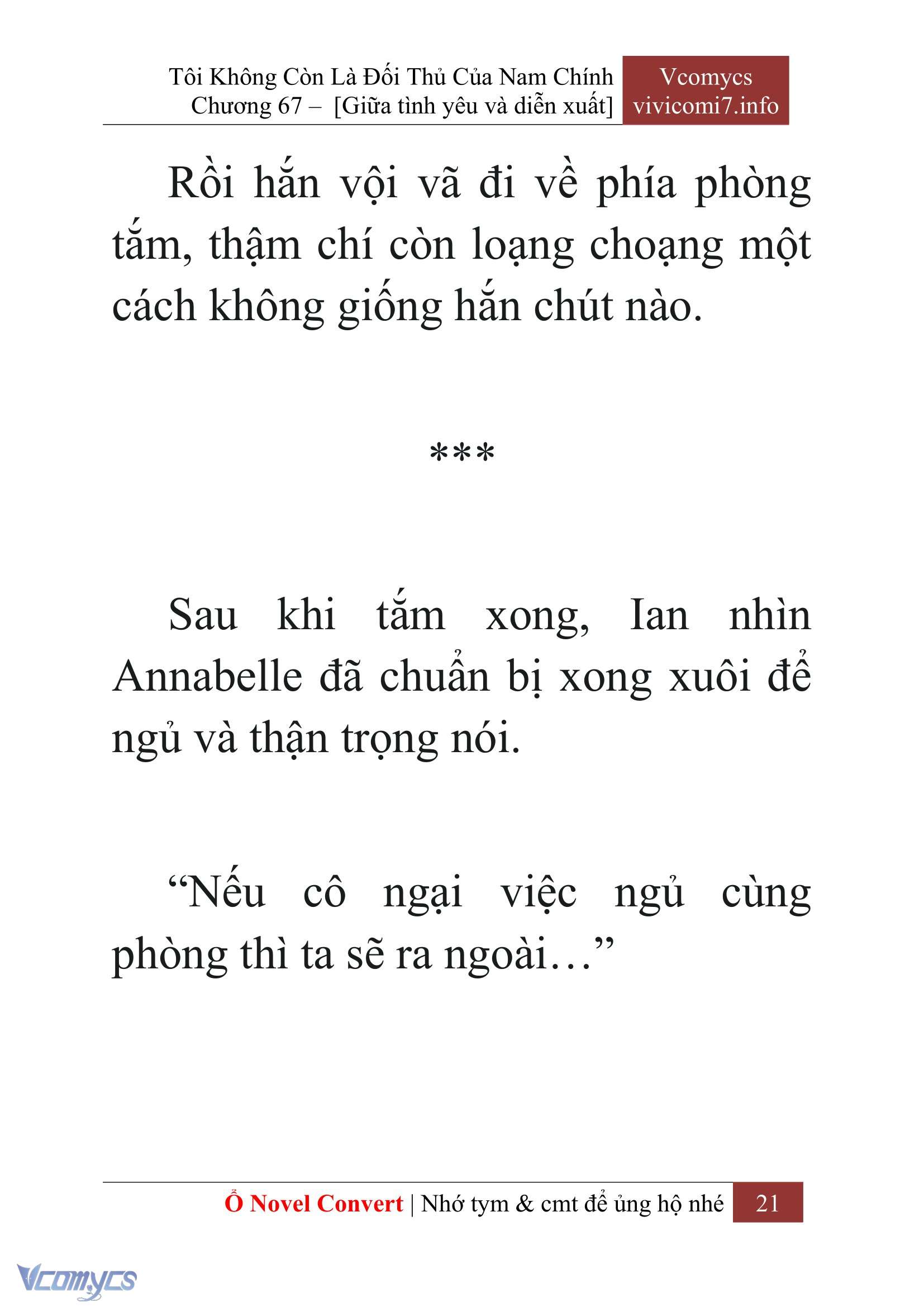 [Novel] Tôi Không Còn Là Đối Thủ Của Nam Chính Chap 67 - Next Chap 68