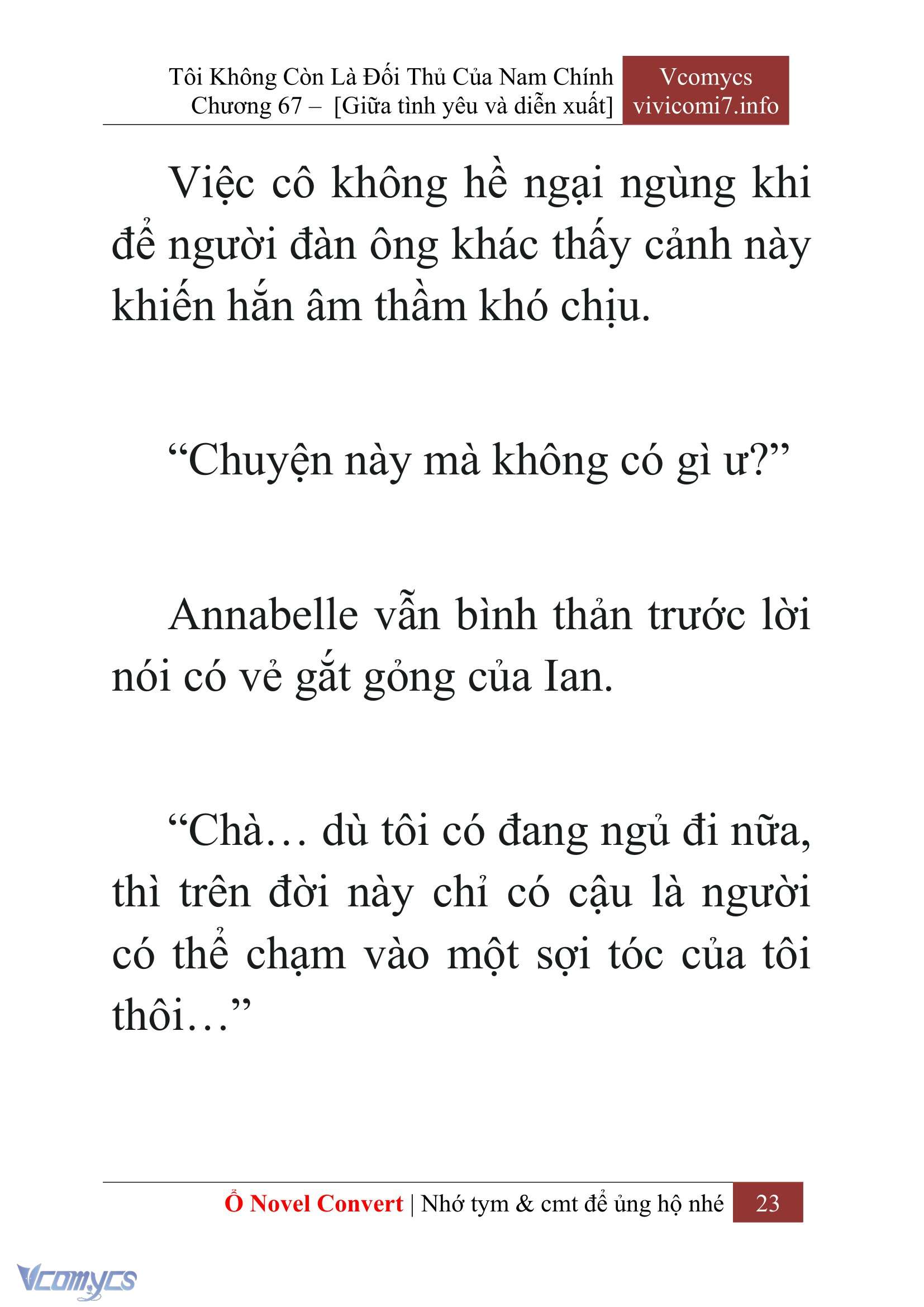 [Novel] Tôi Không Còn Là Đối Thủ Của Nam Chính Chap 67 - Next Chap 68