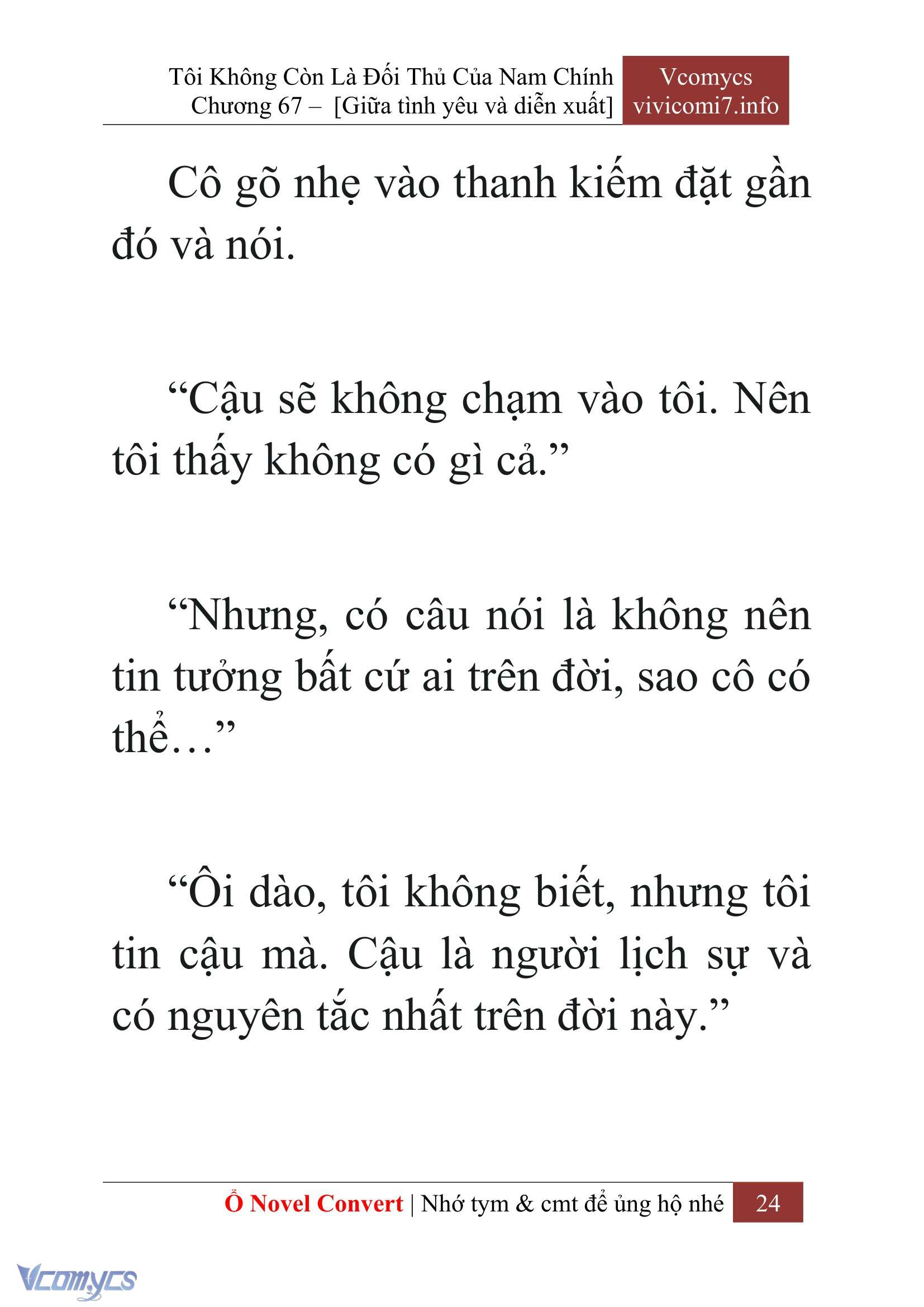[Novel] Tôi Không Còn Là Đối Thủ Của Nam Chính Chap 67 - Next Chap 68
