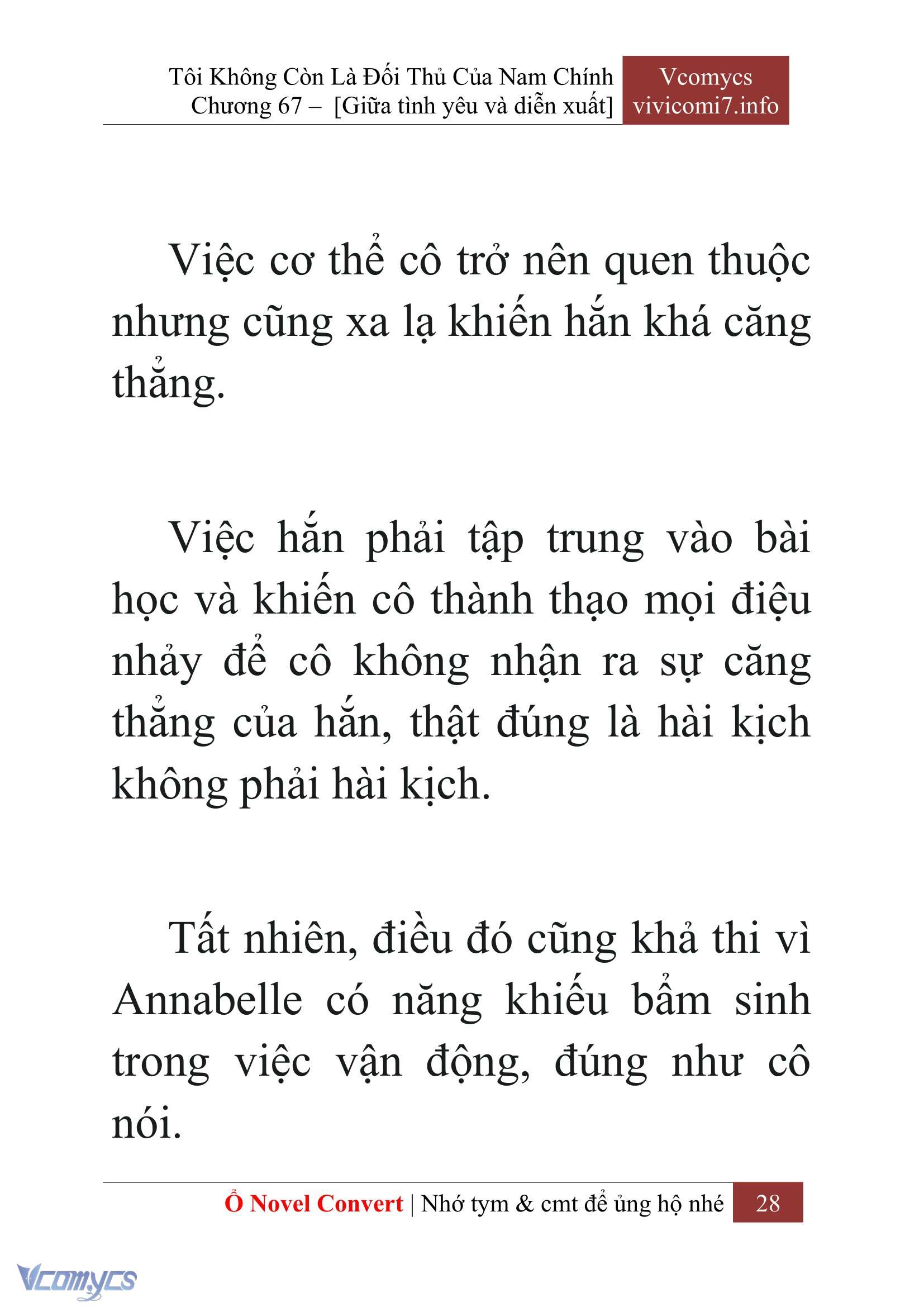 [Novel] Tôi Không Còn Là Đối Thủ Của Nam Chính Chap 67 - Next Chap 68