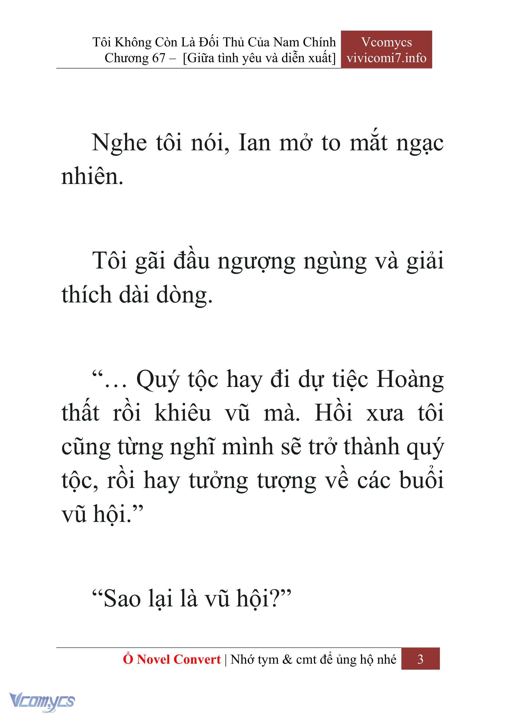[Novel] Tôi Không Còn Là Đối Thủ Của Nam Chính Chap 67 - Next Chap 68