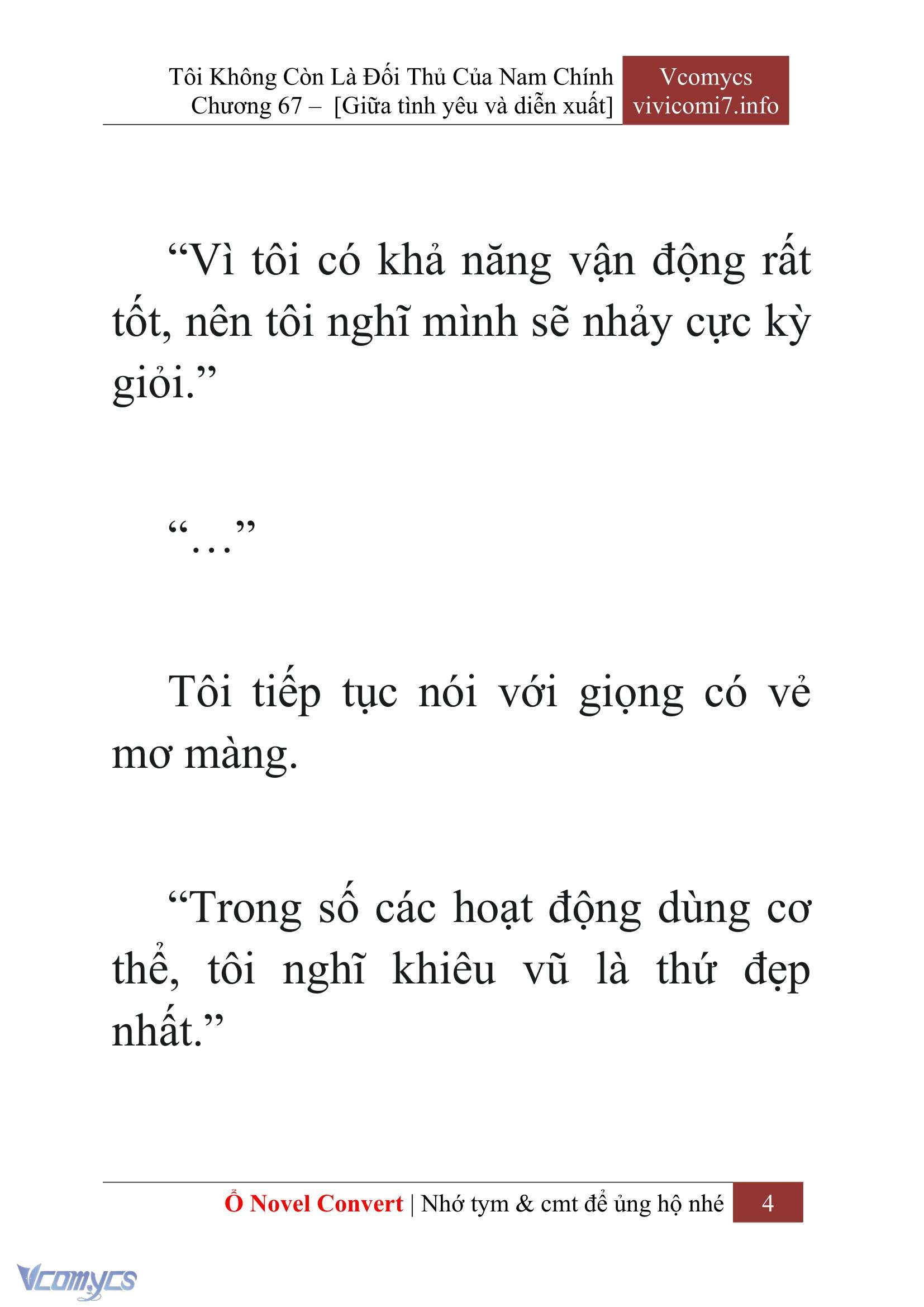 [Novel] Tôi Không Còn Là Đối Thủ Của Nam Chính Chap 67 - Next Chap 68