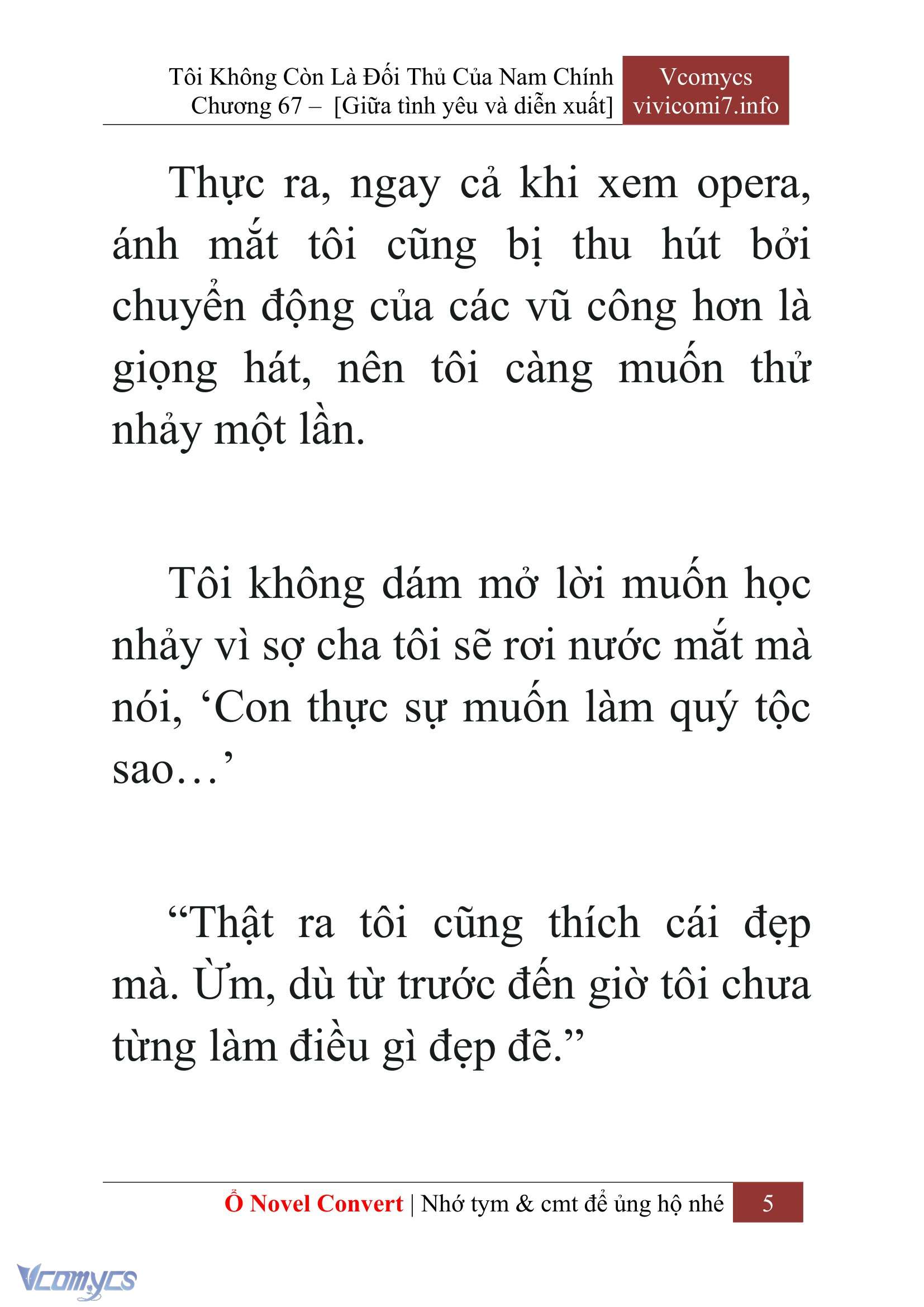 [Novel] Tôi Không Còn Là Đối Thủ Của Nam Chính Chap 67 - Next Chap 68