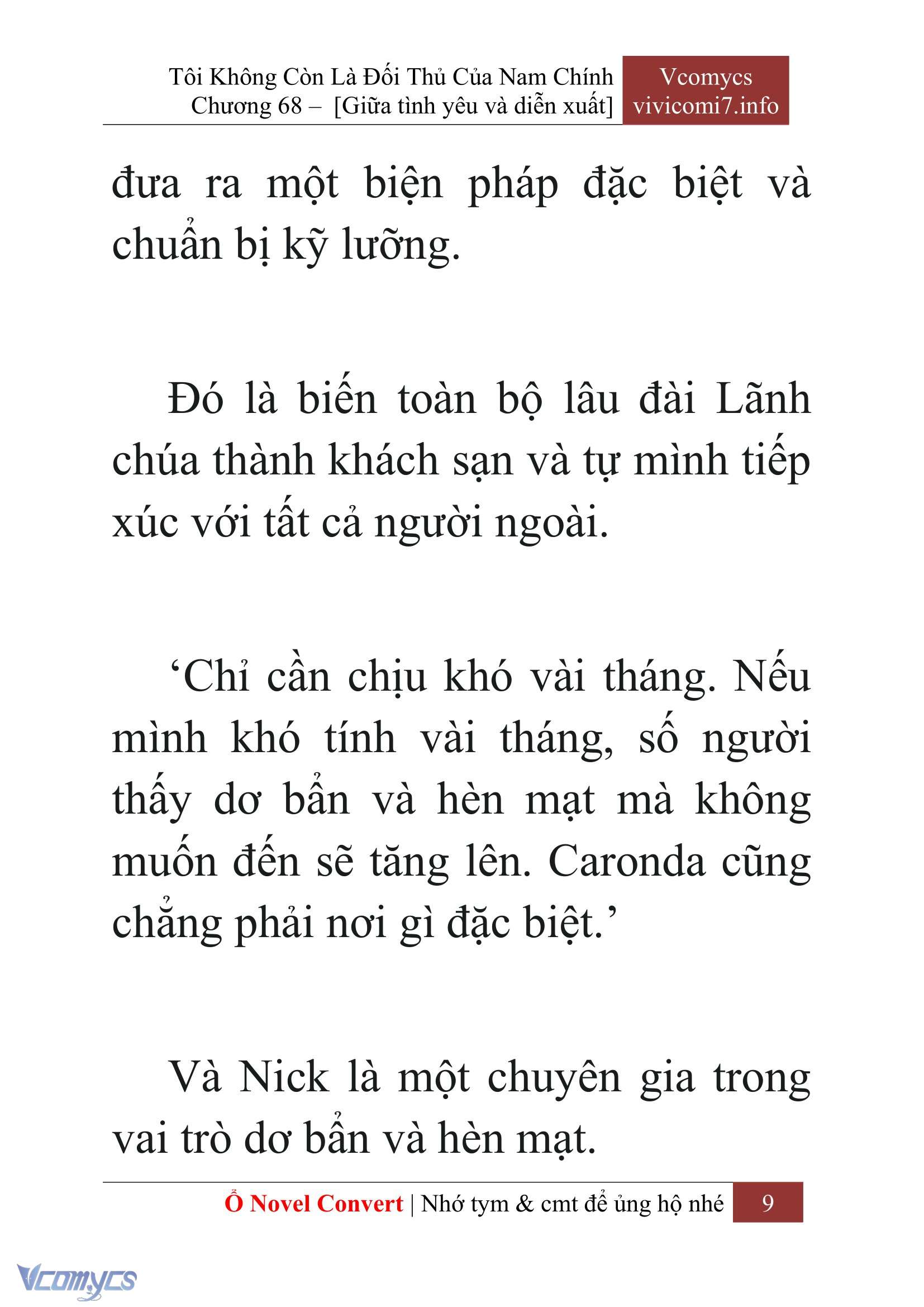 [Novel] Tôi Không Còn Là Đối Thủ Của Nam Chính Chap 68 - Next Chap 69