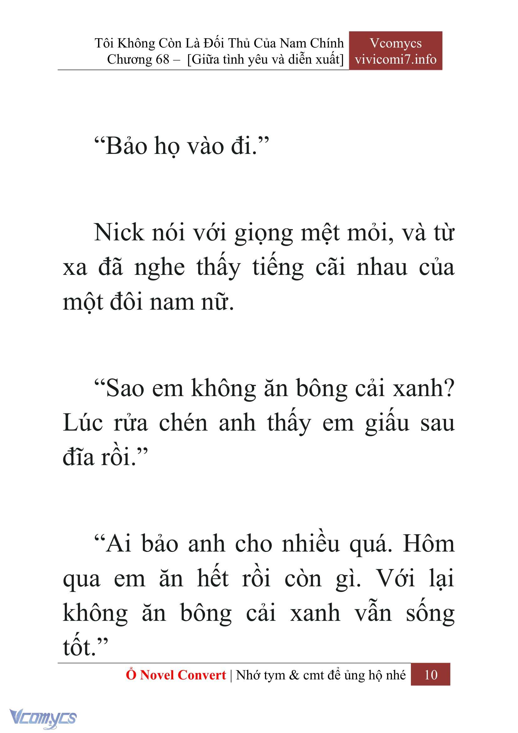 [Novel] Tôi Không Còn Là Đối Thủ Của Nam Chính Chap 68 - Next Chap 69