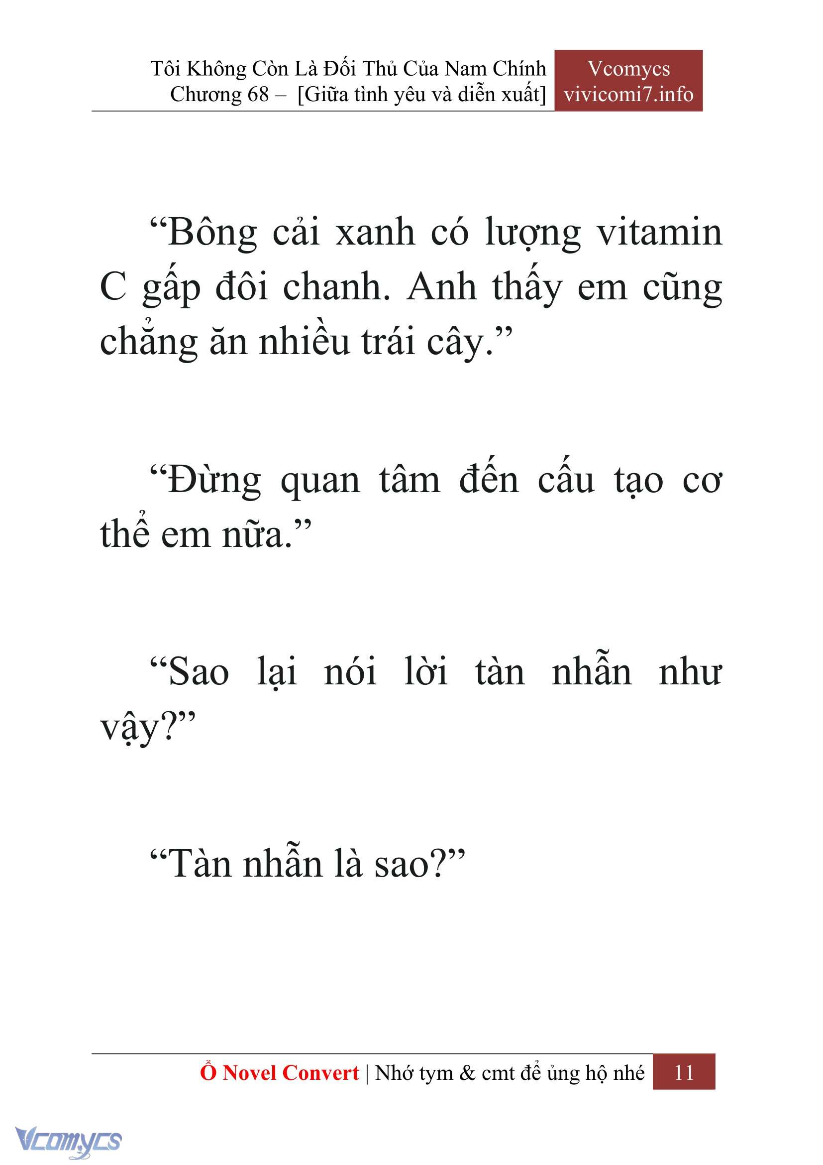 [Novel] Tôi Không Còn Là Đối Thủ Của Nam Chính Chap 68 - Next Chap 69
