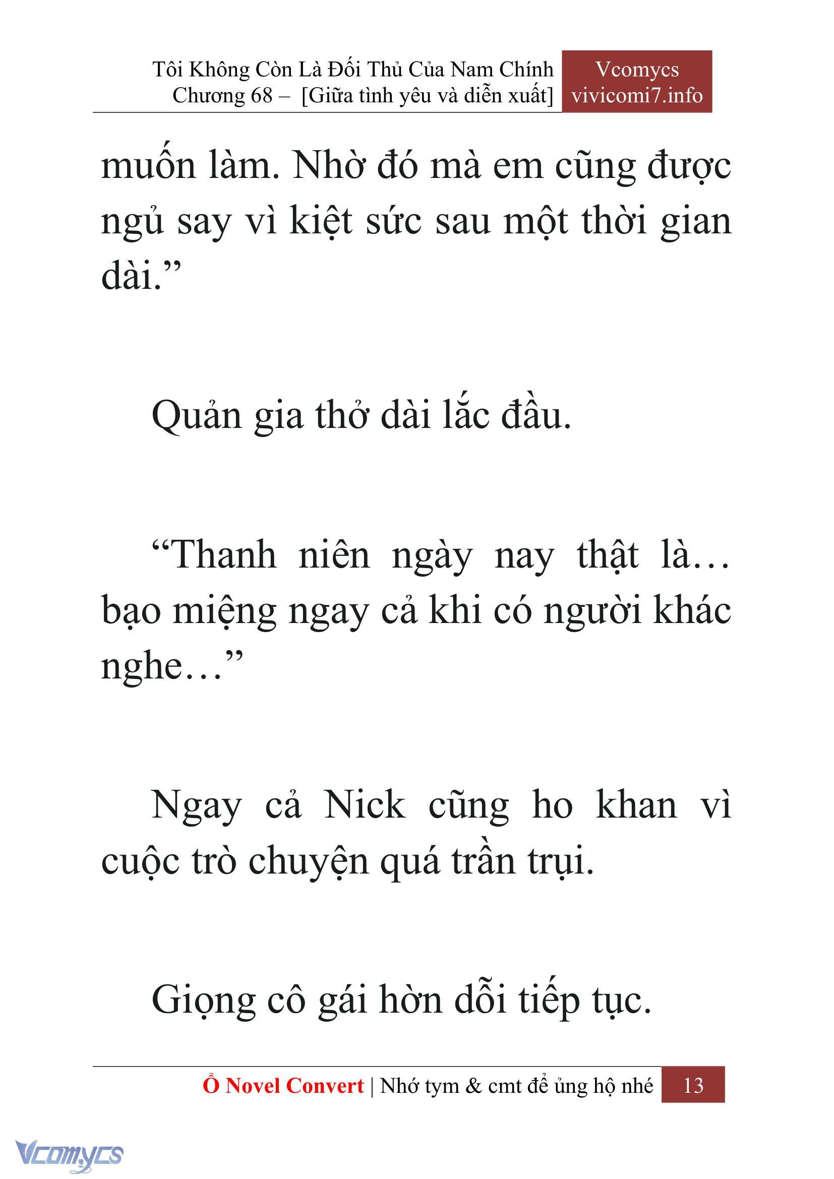 [Novel] Tôi Không Còn Là Đối Thủ Của Nam Chính Chap 68 - Next Chap 69
