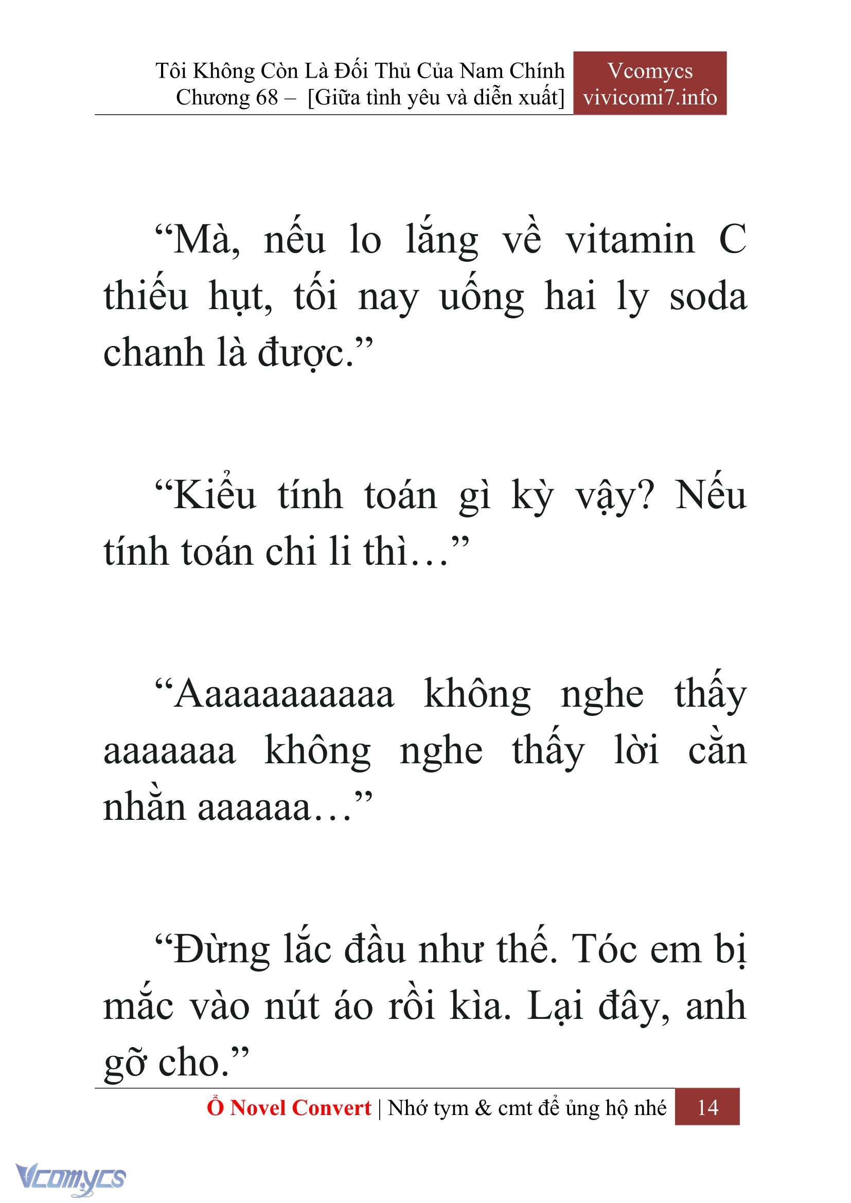 [Novel] Tôi Không Còn Là Đối Thủ Của Nam Chính Chap 68 - Next Chap 69