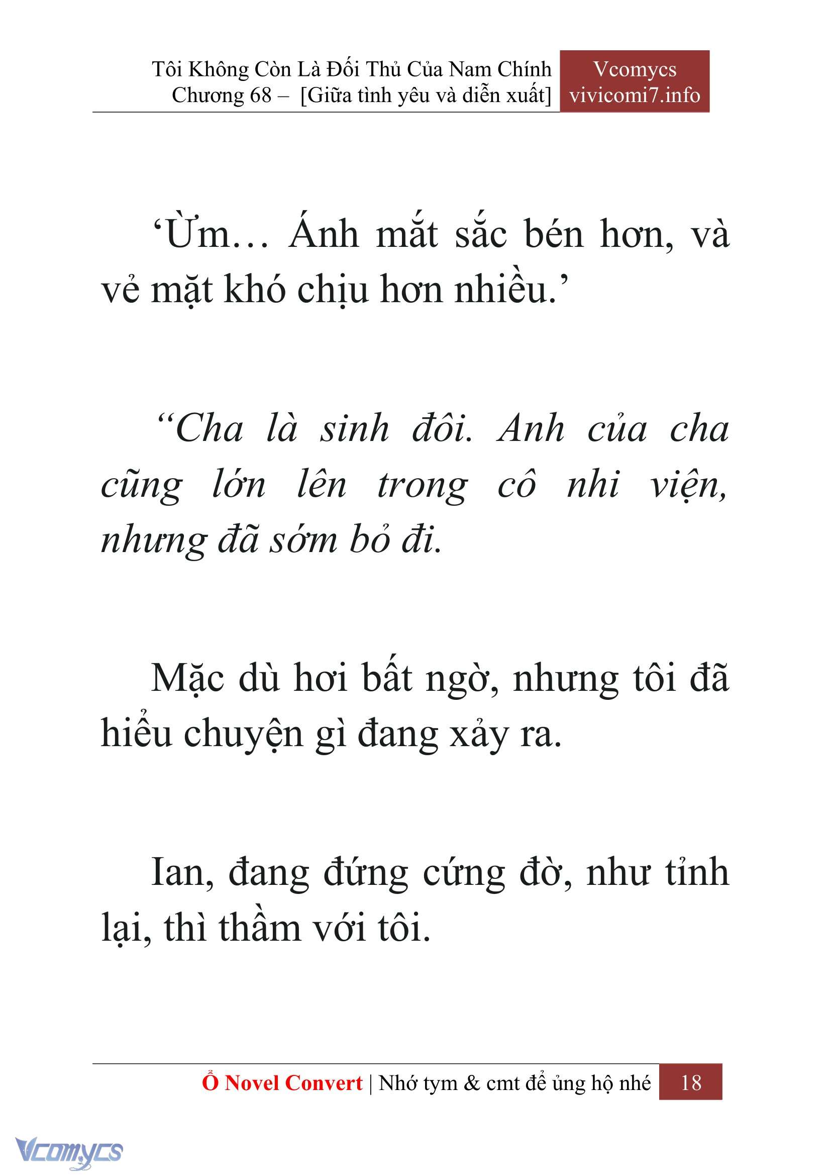 [Novel] Tôi Không Còn Là Đối Thủ Của Nam Chính Chap 68 - Next Chap 69