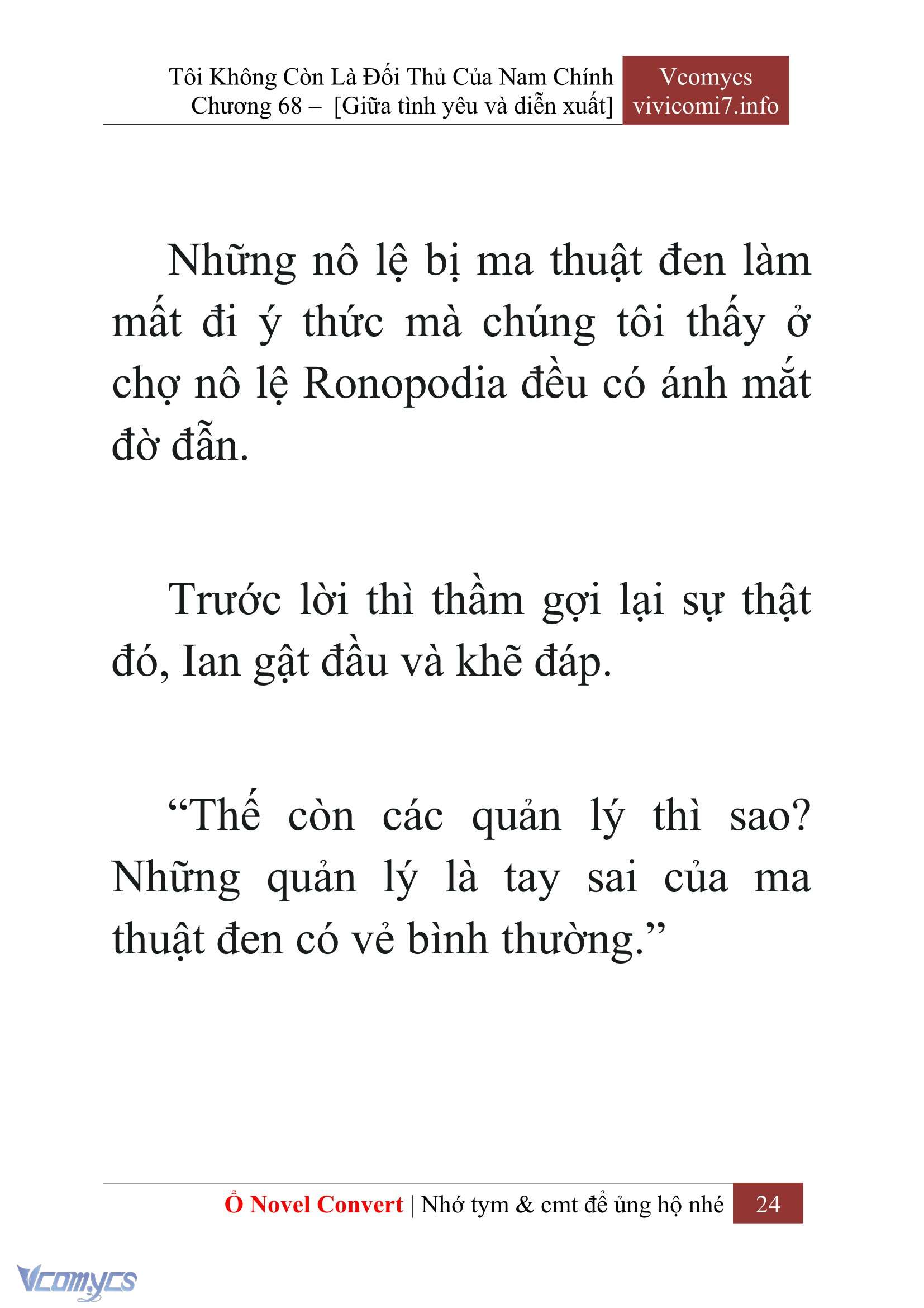 [Novel] Tôi Không Còn Là Đối Thủ Của Nam Chính Chap 68 - Next Chap 69