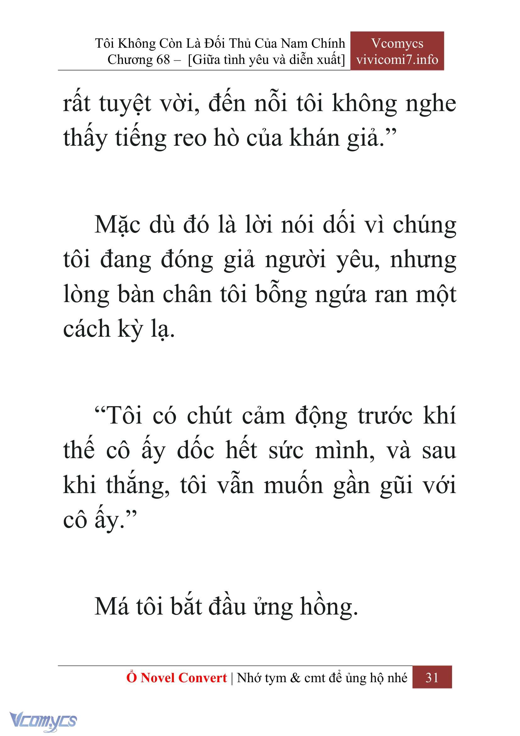[Novel] Tôi Không Còn Là Đối Thủ Của Nam Chính Chap 68 - Next Chap 69