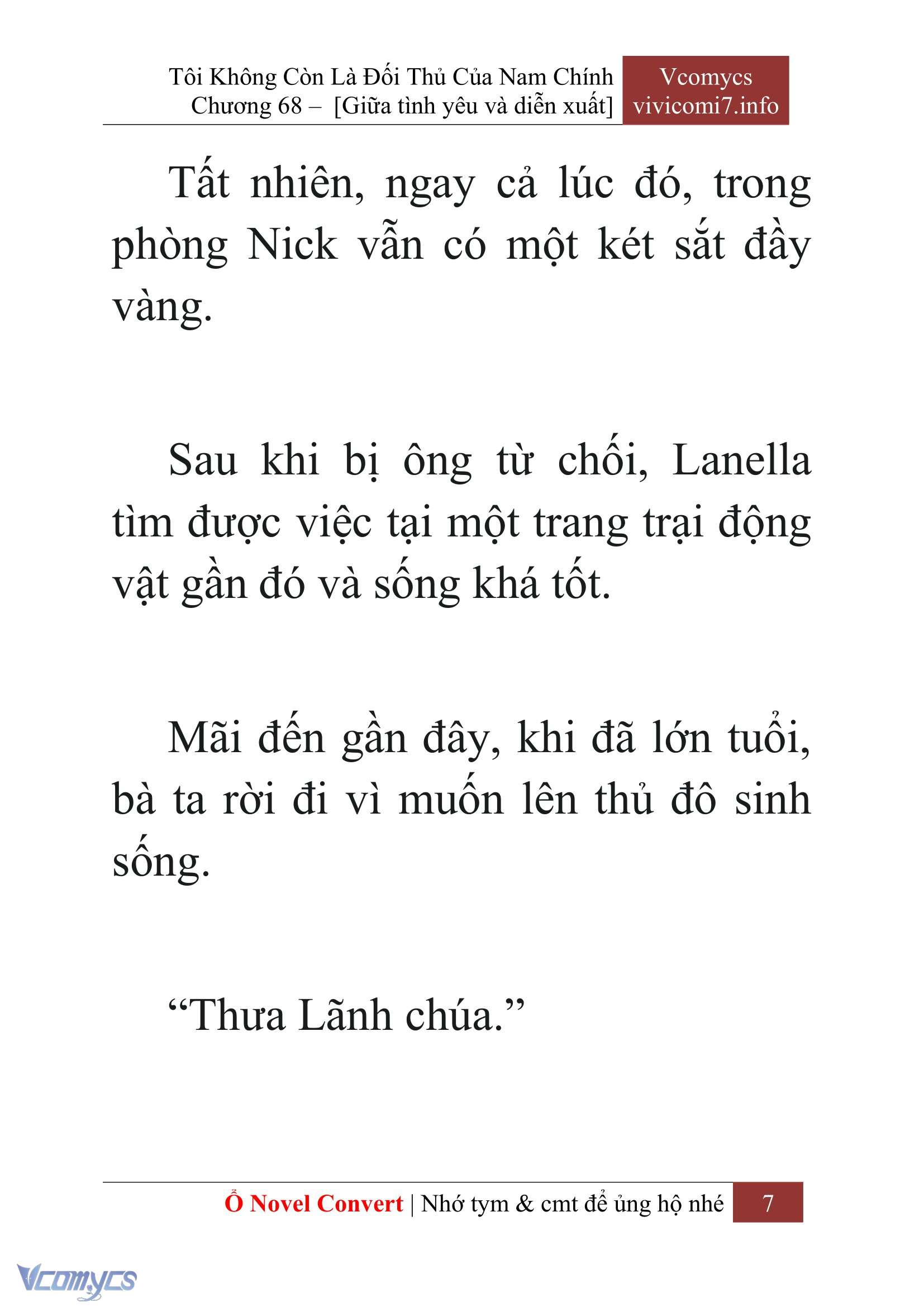 [Novel] Tôi Không Còn Là Đối Thủ Của Nam Chính Chap 68 - Next Chap 69