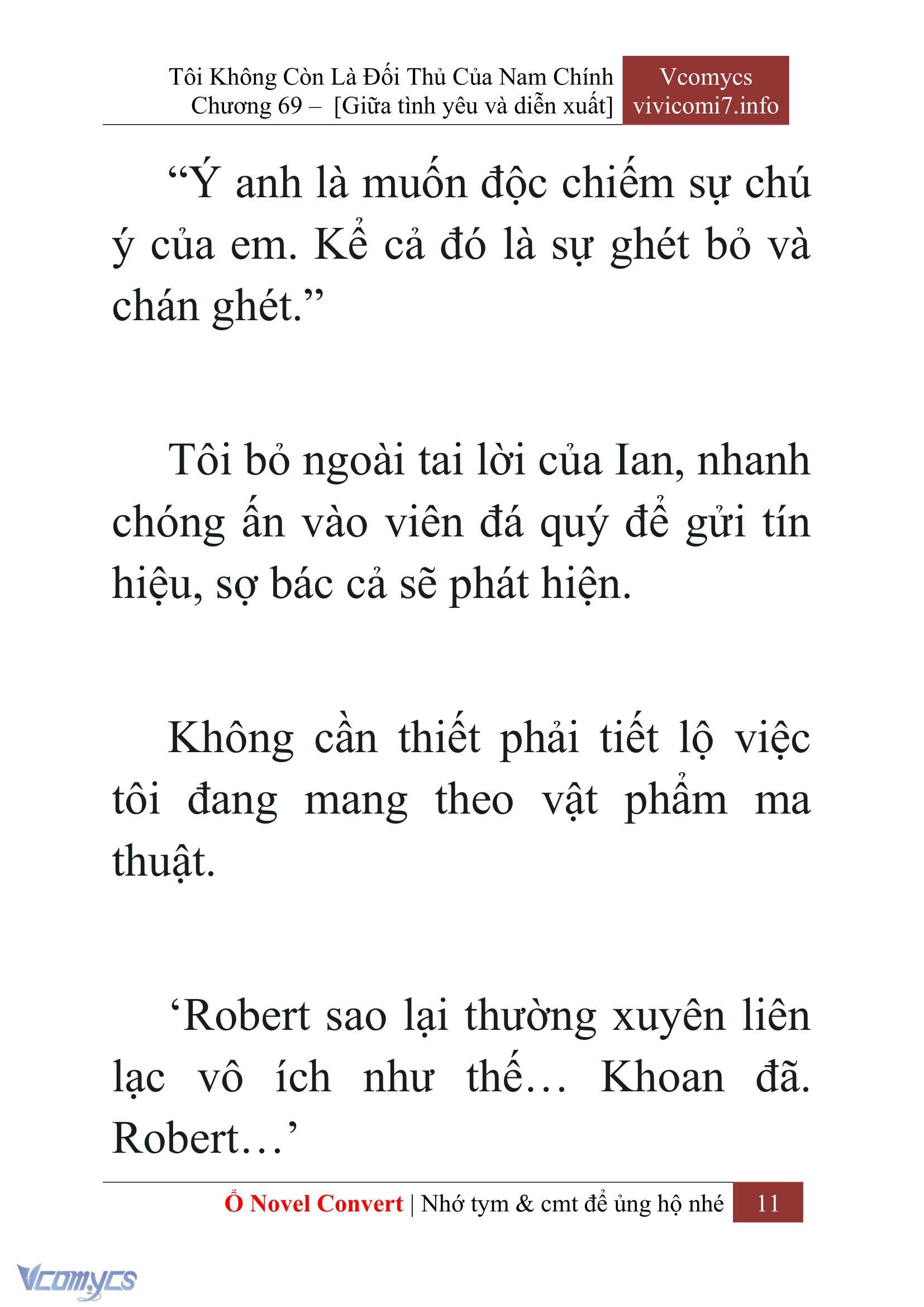 [Novel] Tôi Không Còn Là Đối Thủ Của Nam Chính Chap 69 - Next Chap 70