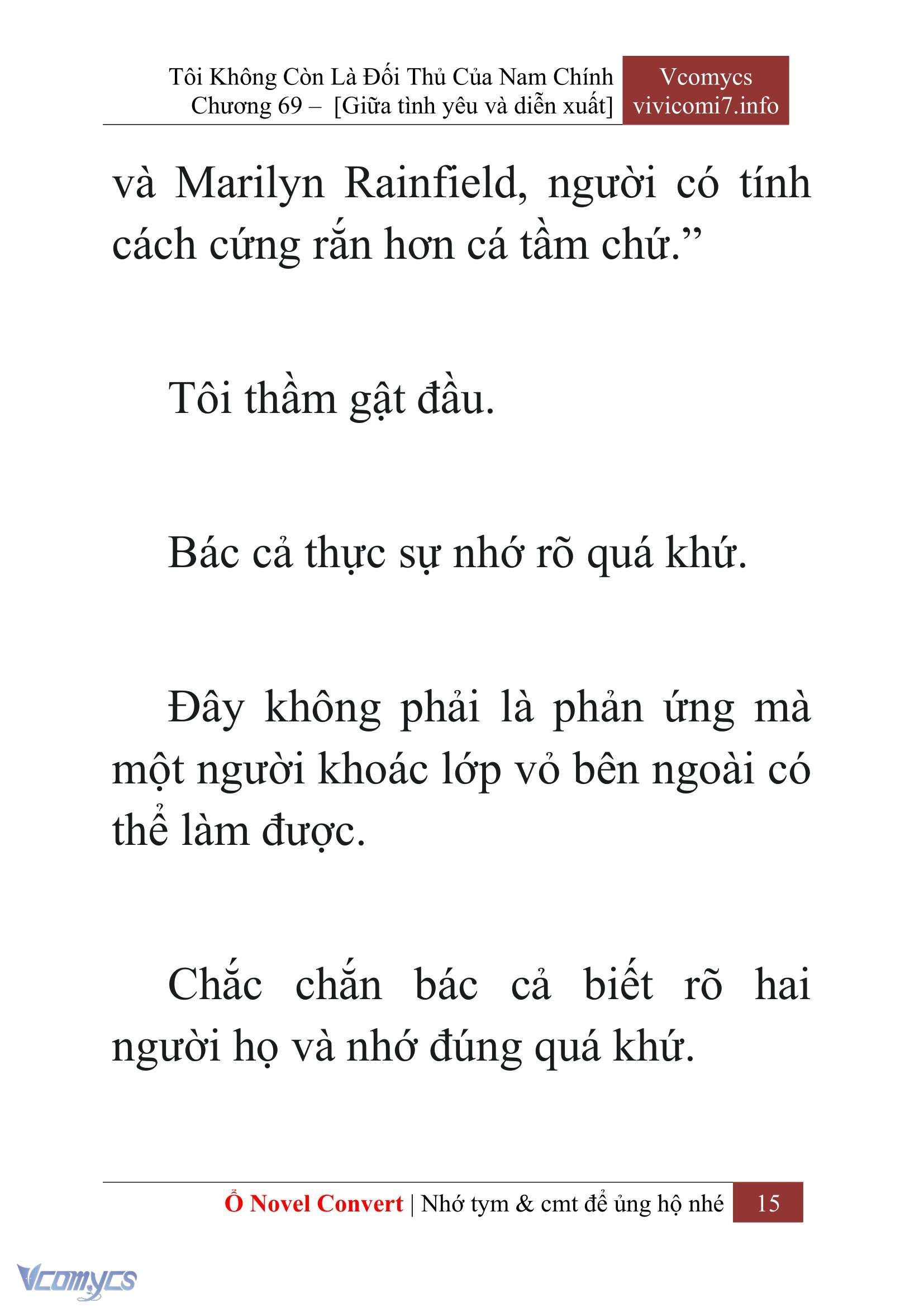 [Novel] Tôi Không Còn Là Đối Thủ Của Nam Chính Chap 69 - Next Chap 70