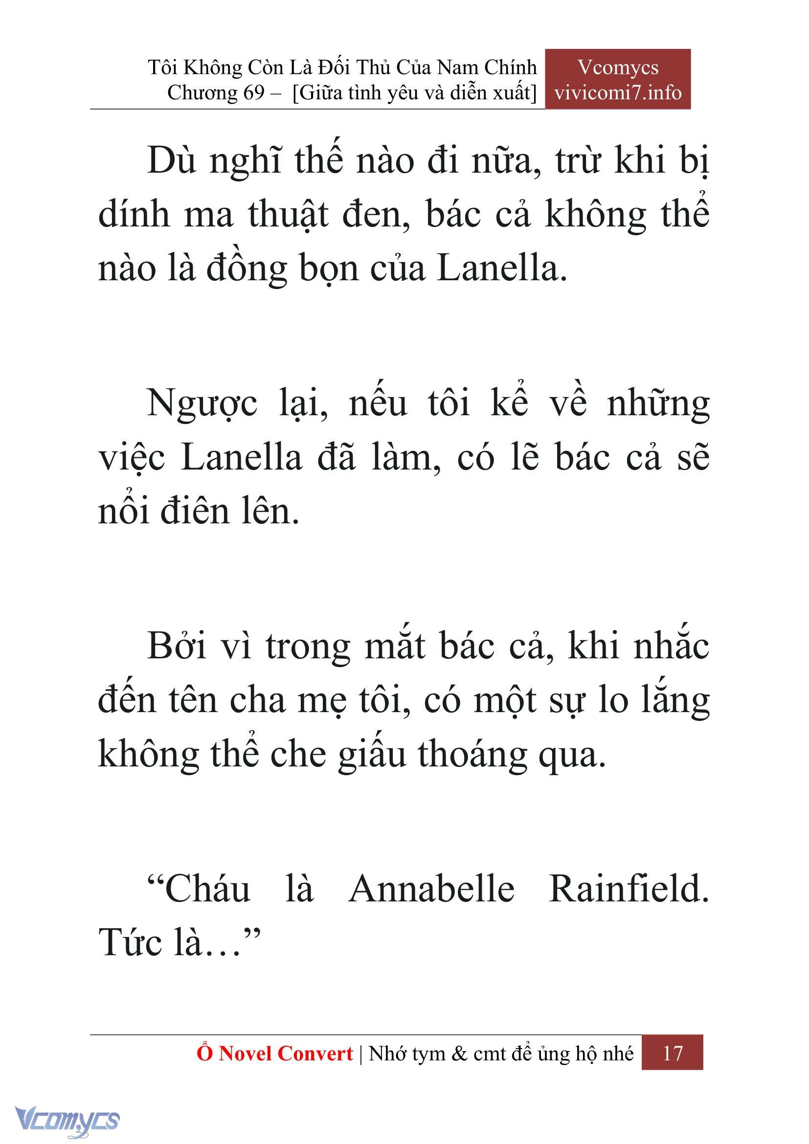 [Novel] Tôi Không Còn Là Đối Thủ Của Nam Chính Chap 69 - Next Chap 70