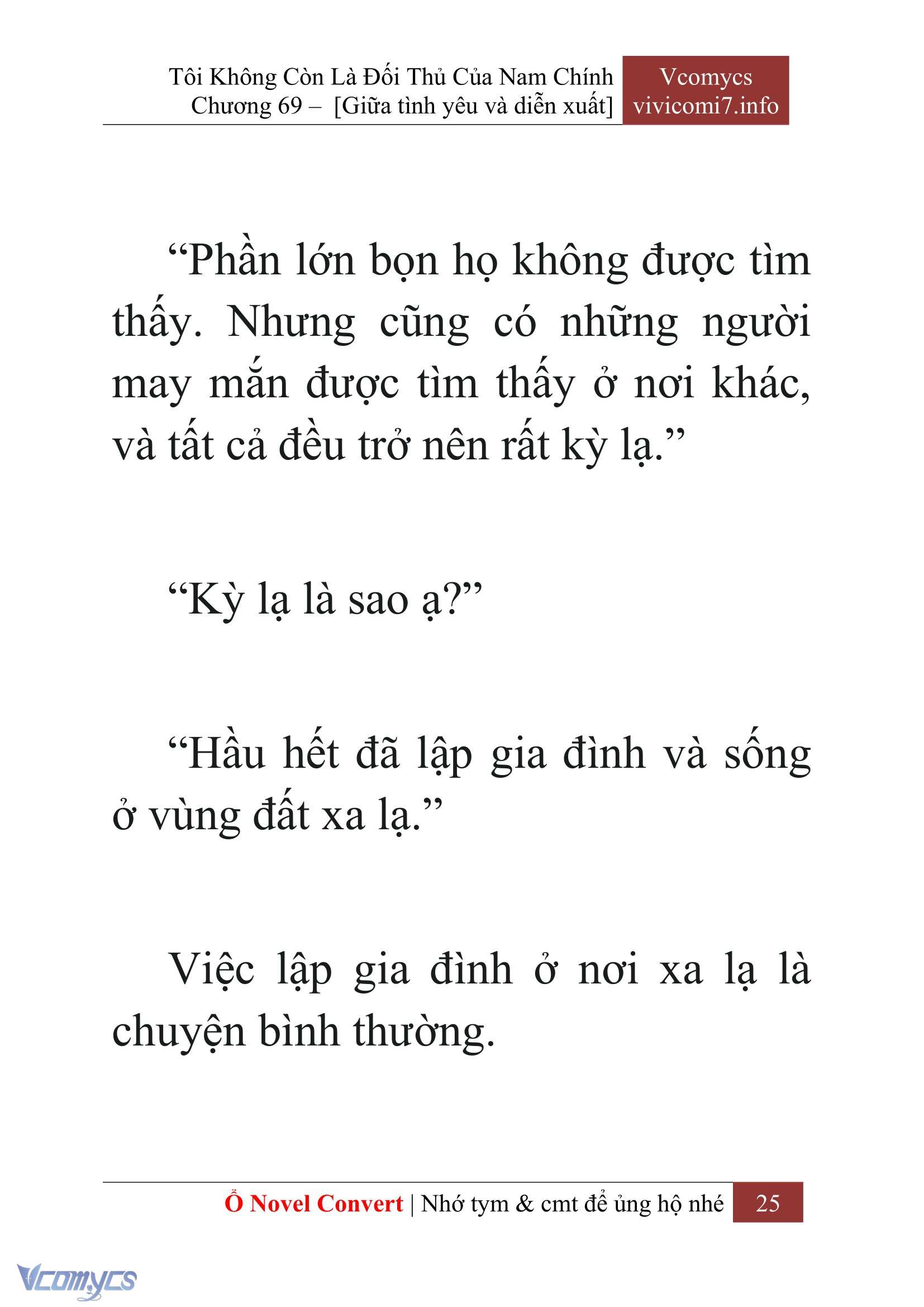 [Novel] Tôi Không Còn Là Đối Thủ Của Nam Chính Chap 69 - Next Chap 70