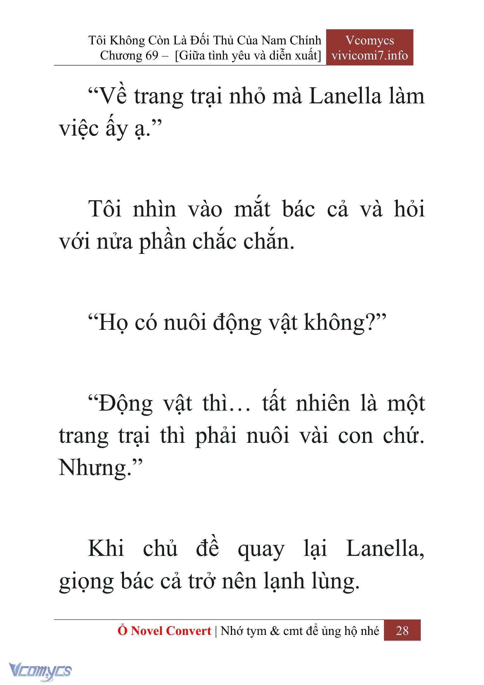 [Novel] Tôi Không Còn Là Đối Thủ Của Nam Chính Chap 69 - Next Chap 70