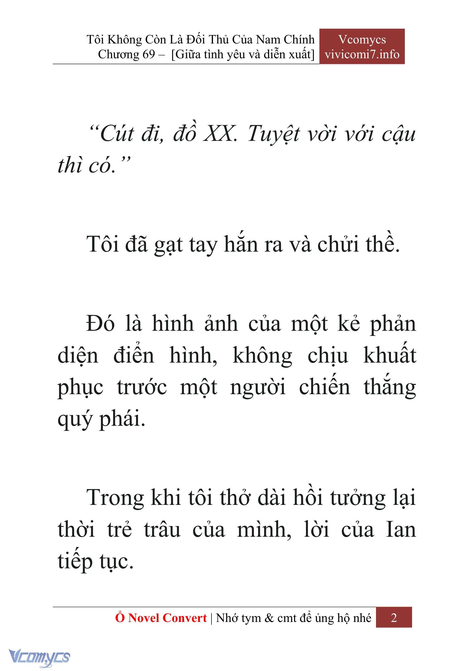 [Novel] Tôi Không Còn Là Đối Thủ Của Nam Chính Chap 69 - Next Chap 70