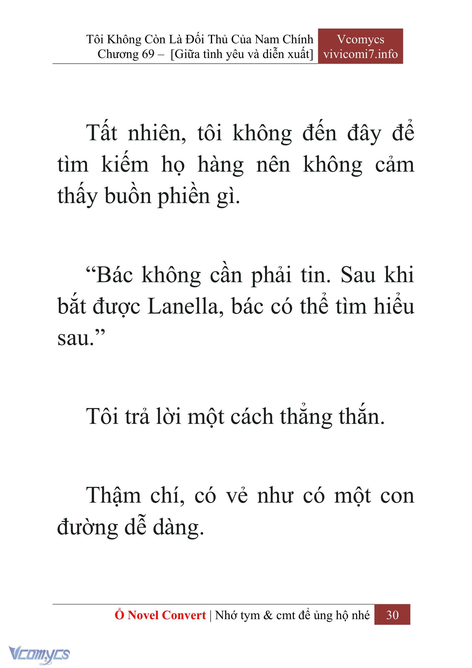 [Novel] Tôi Không Còn Là Đối Thủ Của Nam Chính Chap 69 - Next Chap 70