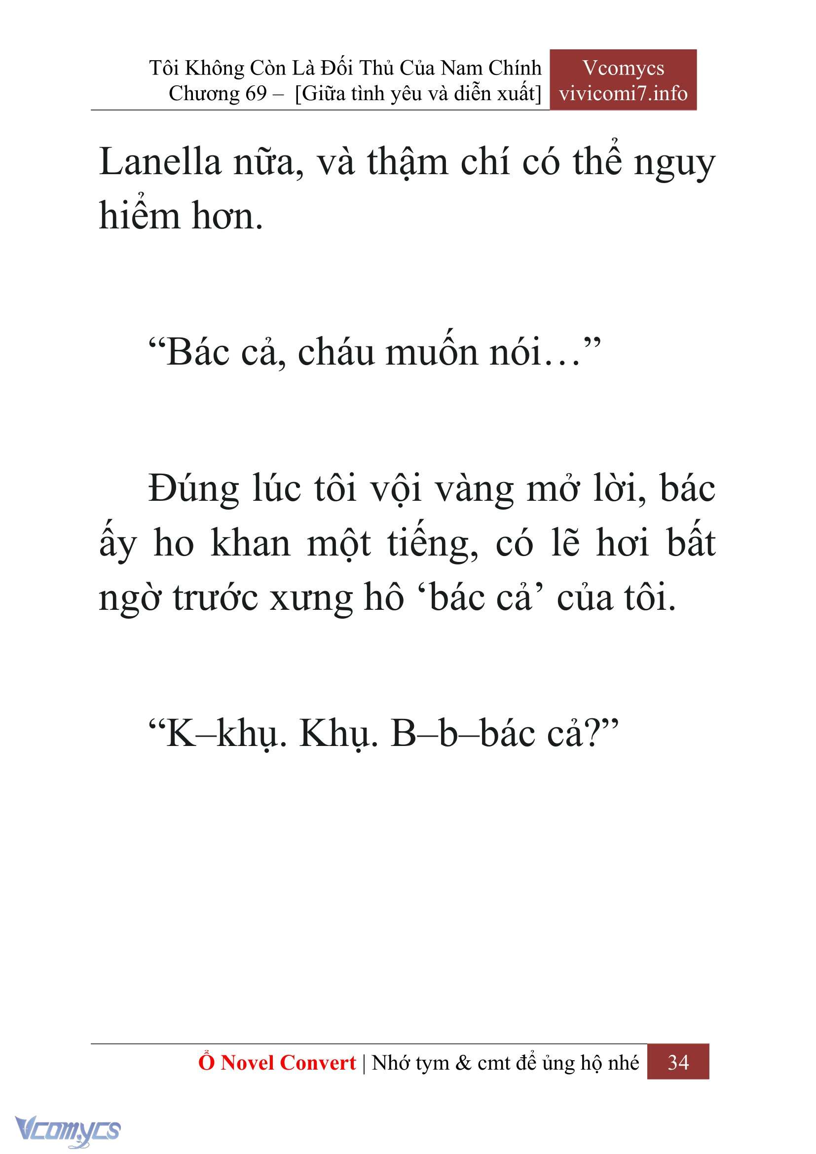 [Novel] Tôi Không Còn Là Đối Thủ Của Nam Chính Chap 69 - Next Chap 70