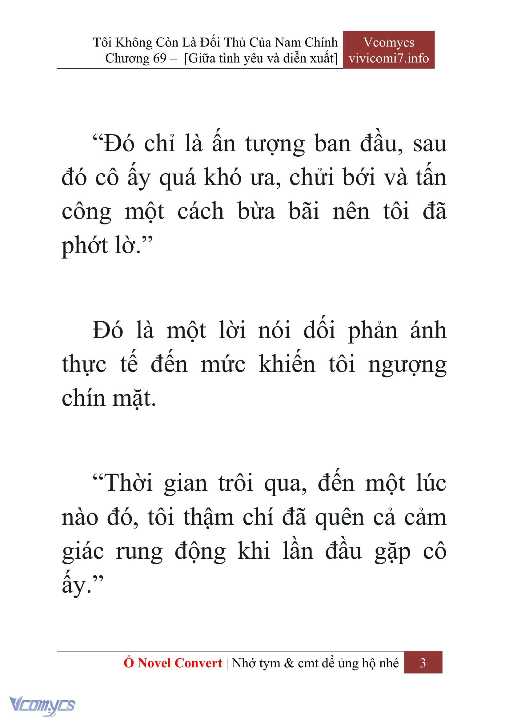 [Novel] Tôi Không Còn Là Đối Thủ Của Nam Chính Chap 69 - Next Chap 70