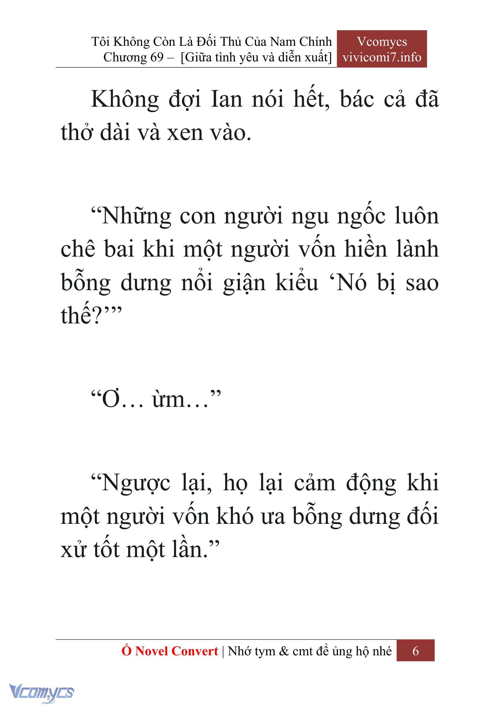 [Novel] Tôi Không Còn Là Đối Thủ Của Nam Chính Chap 69 - Next Chap 70