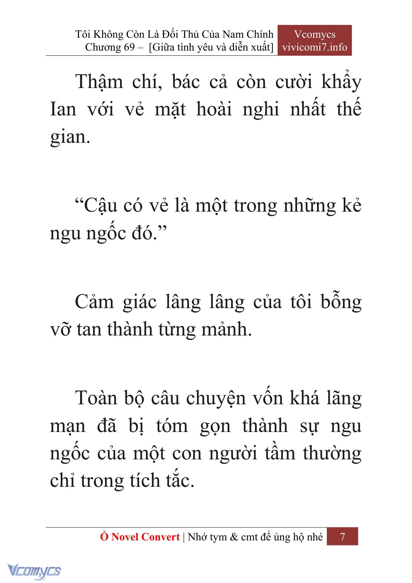 [Novel] Tôi Không Còn Là Đối Thủ Của Nam Chính Chap 69 - Next Chap 70