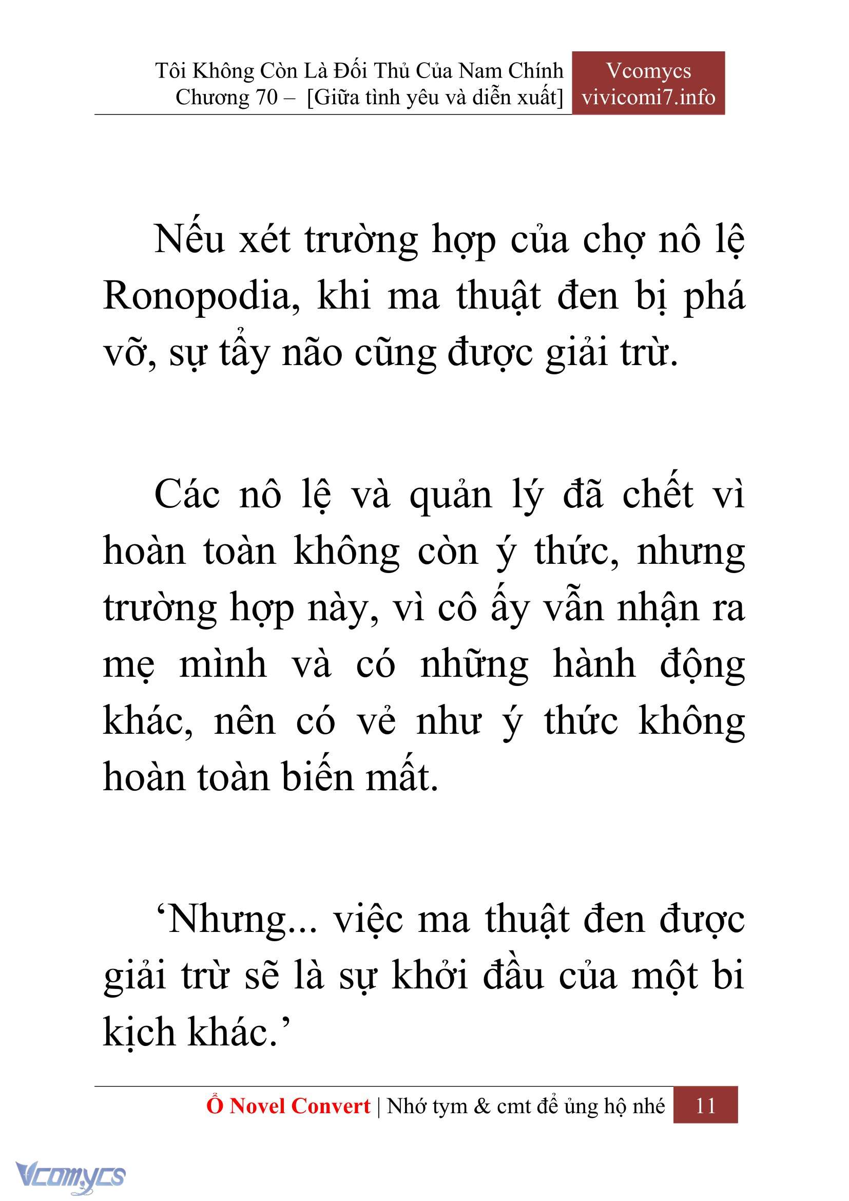 [Novel] Tôi Không Còn Là Đối Thủ Của Nam Chính Chap 70 - Next Chap 71