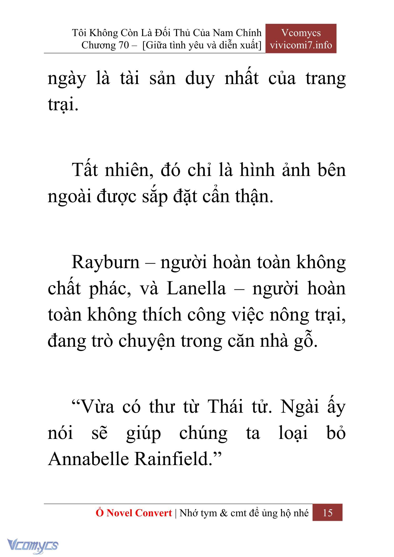 [Novel] Tôi Không Còn Là Đối Thủ Của Nam Chính Chap 70 - Next Chap 71