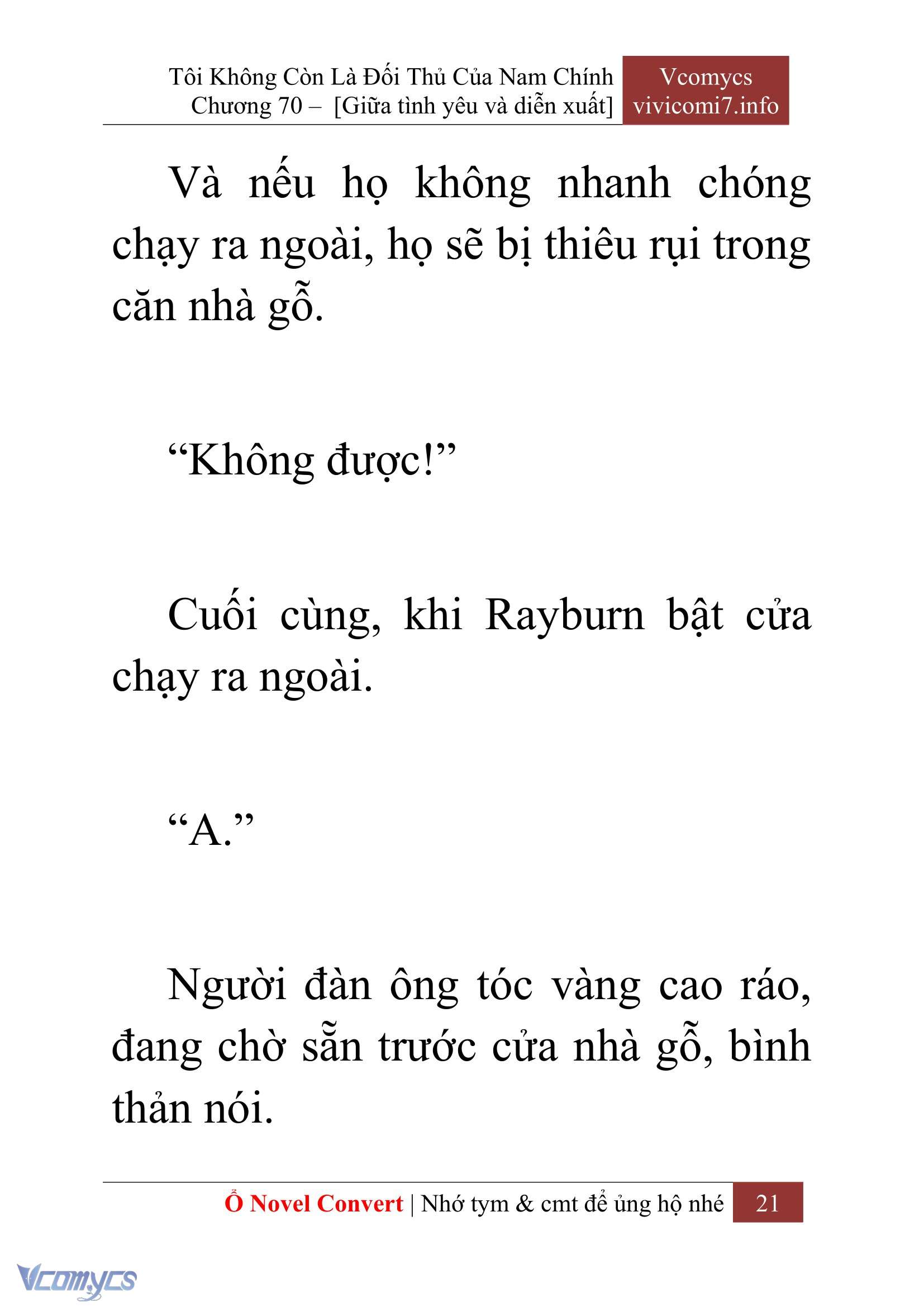 [Novel] Tôi Không Còn Là Đối Thủ Của Nam Chính Chap 70 - Next Chap 71