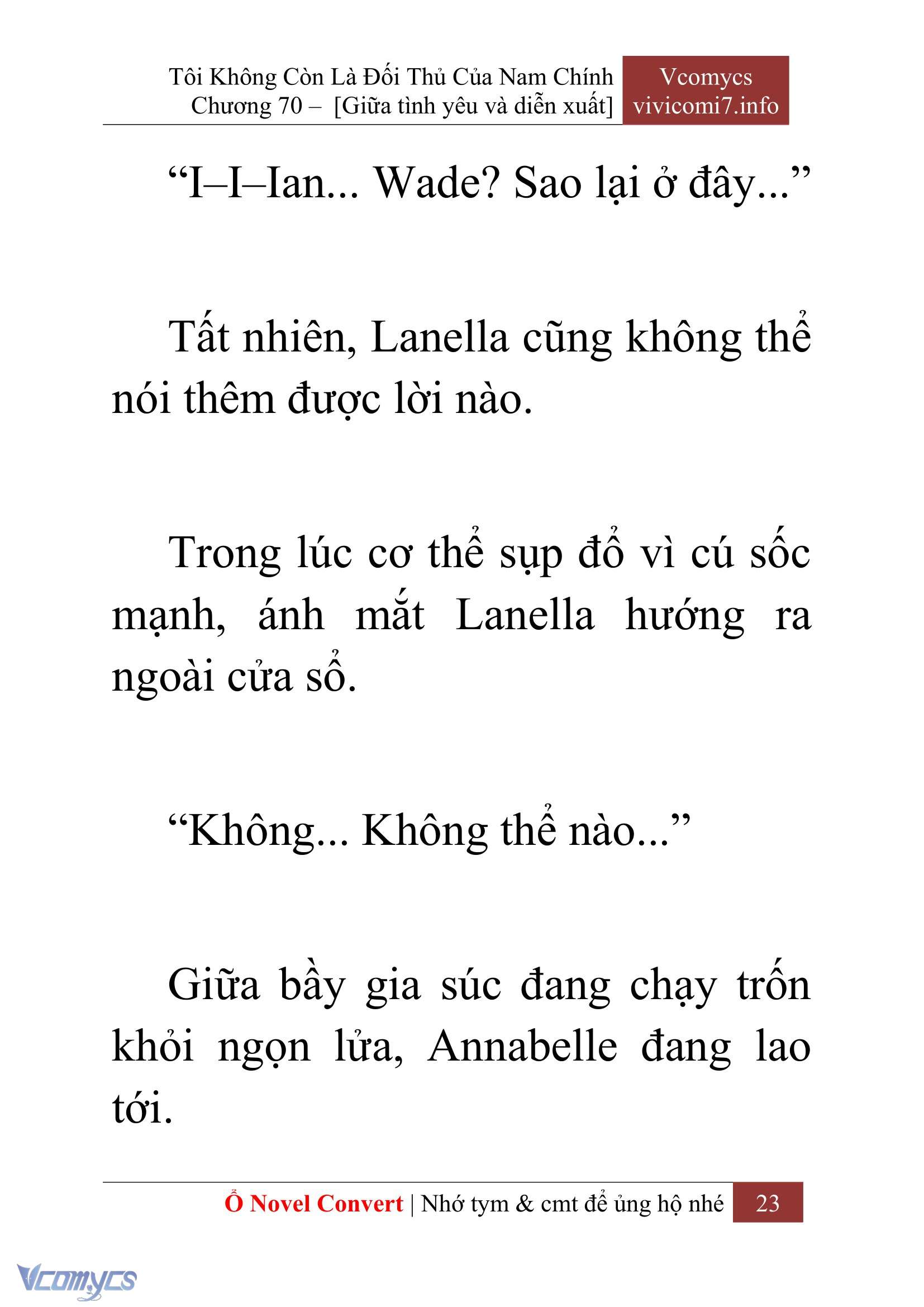 [Novel] Tôi Không Còn Là Đối Thủ Của Nam Chính Chap 70 - Next Chap 71