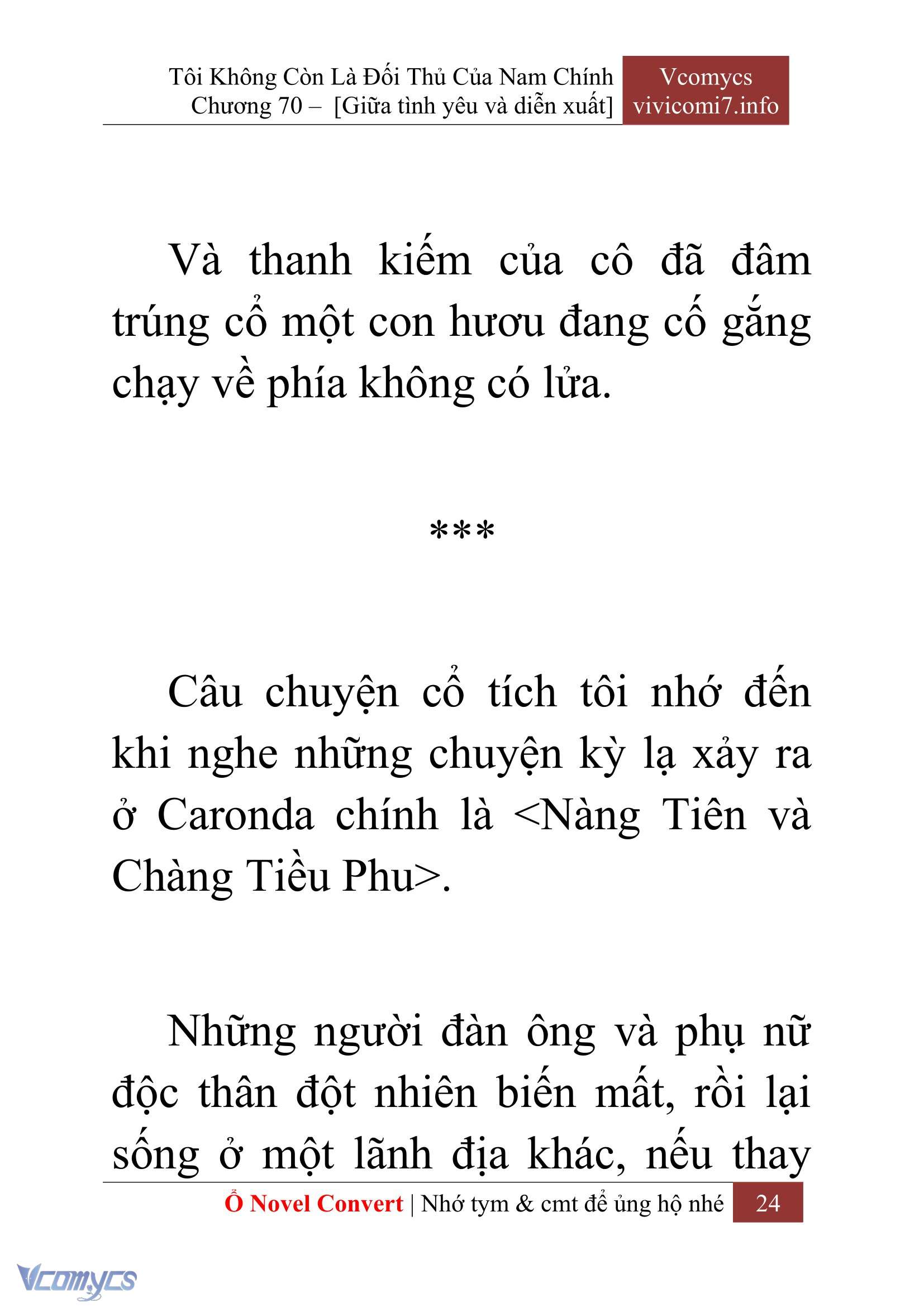 [Novel] Tôi Không Còn Là Đối Thủ Của Nam Chính Chap 70 - Next Chap 71