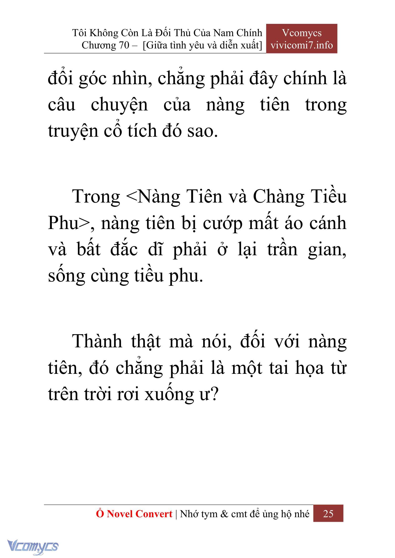 [Novel] Tôi Không Còn Là Đối Thủ Của Nam Chính Chap 70 - Next Chap 71