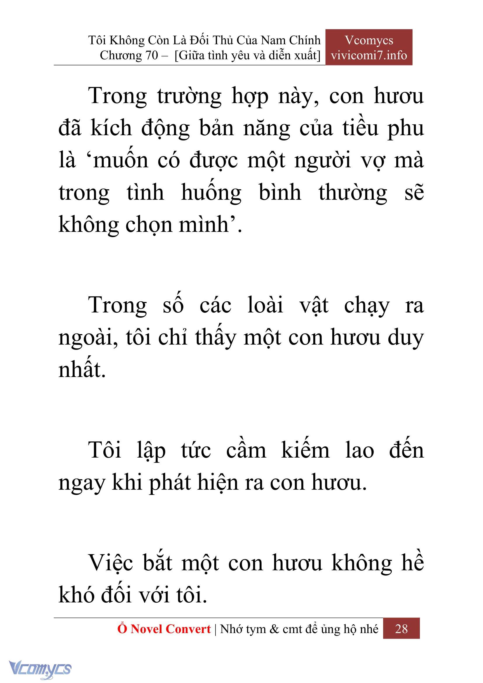 [Novel] Tôi Không Còn Là Đối Thủ Của Nam Chính Chap 70 - Next Chap 71