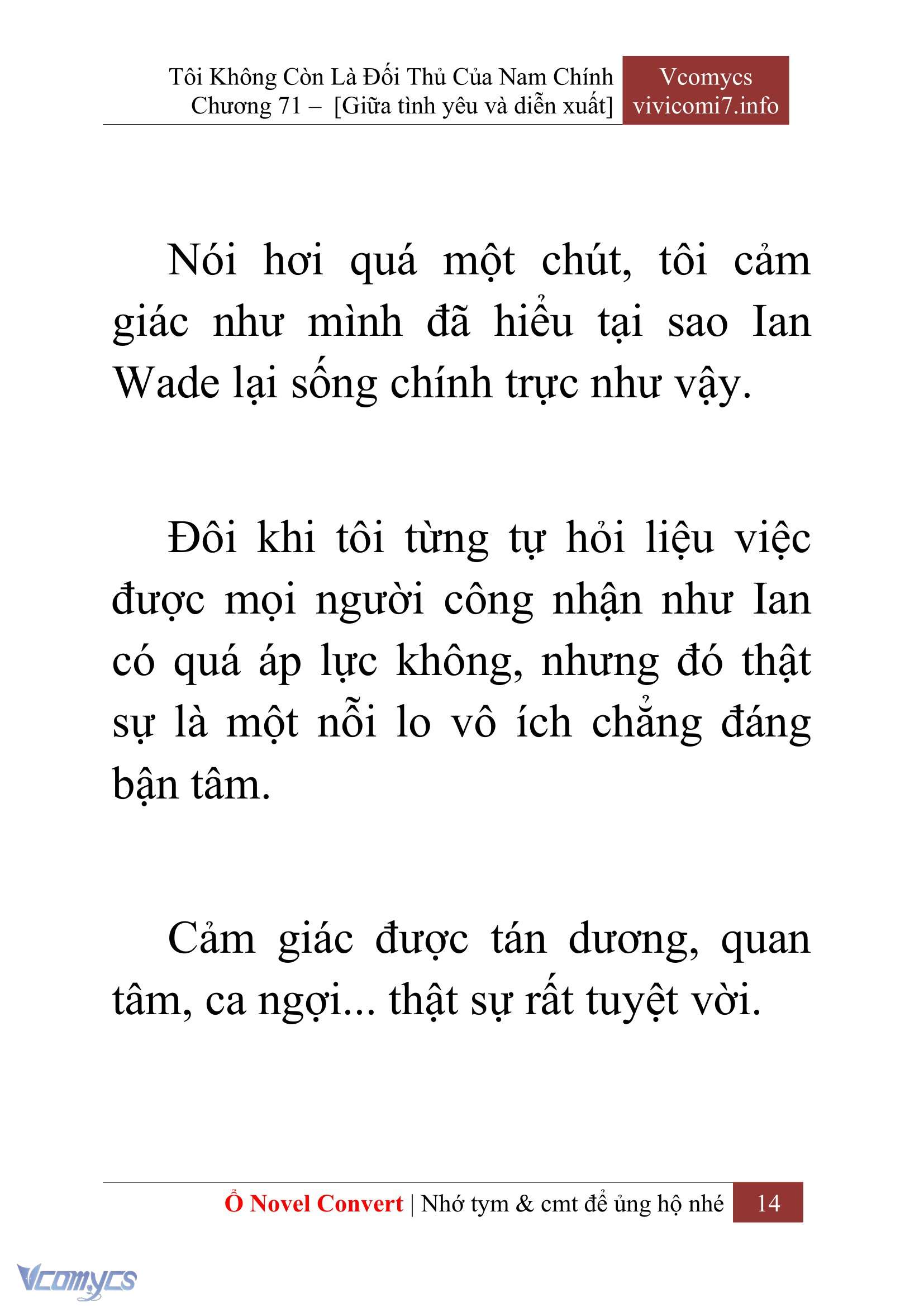 [Novel] Tôi Không Còn Là Đối Thủ Của Nam Chính Chap 71 - Next Chap 72