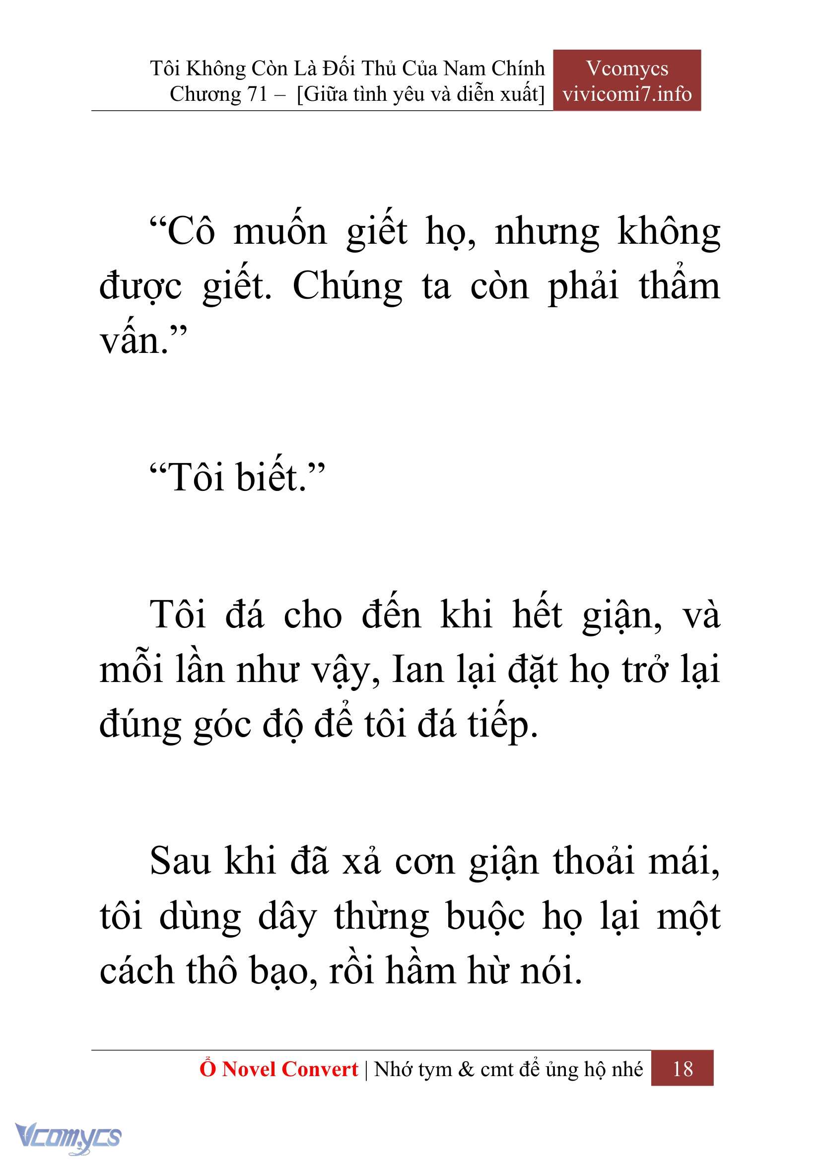 [Novel] Tôi Không Còn Là Đối Thủ Của Nam Chính Chap 71 - Next Chap 72